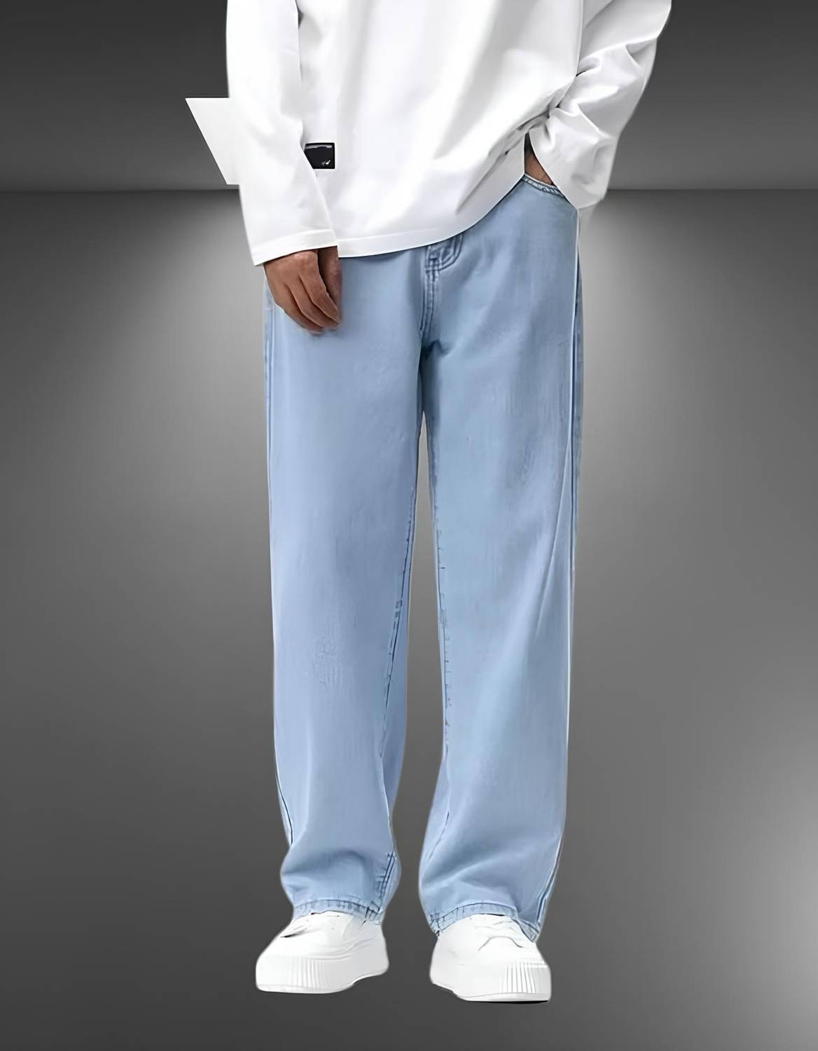 INDIVANE Relaxed Fit Men Light Blue Jeans - Image 4