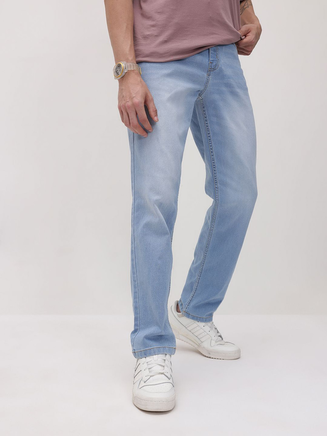 Image of Roadster Relaxed Fit Men Blue Jeans