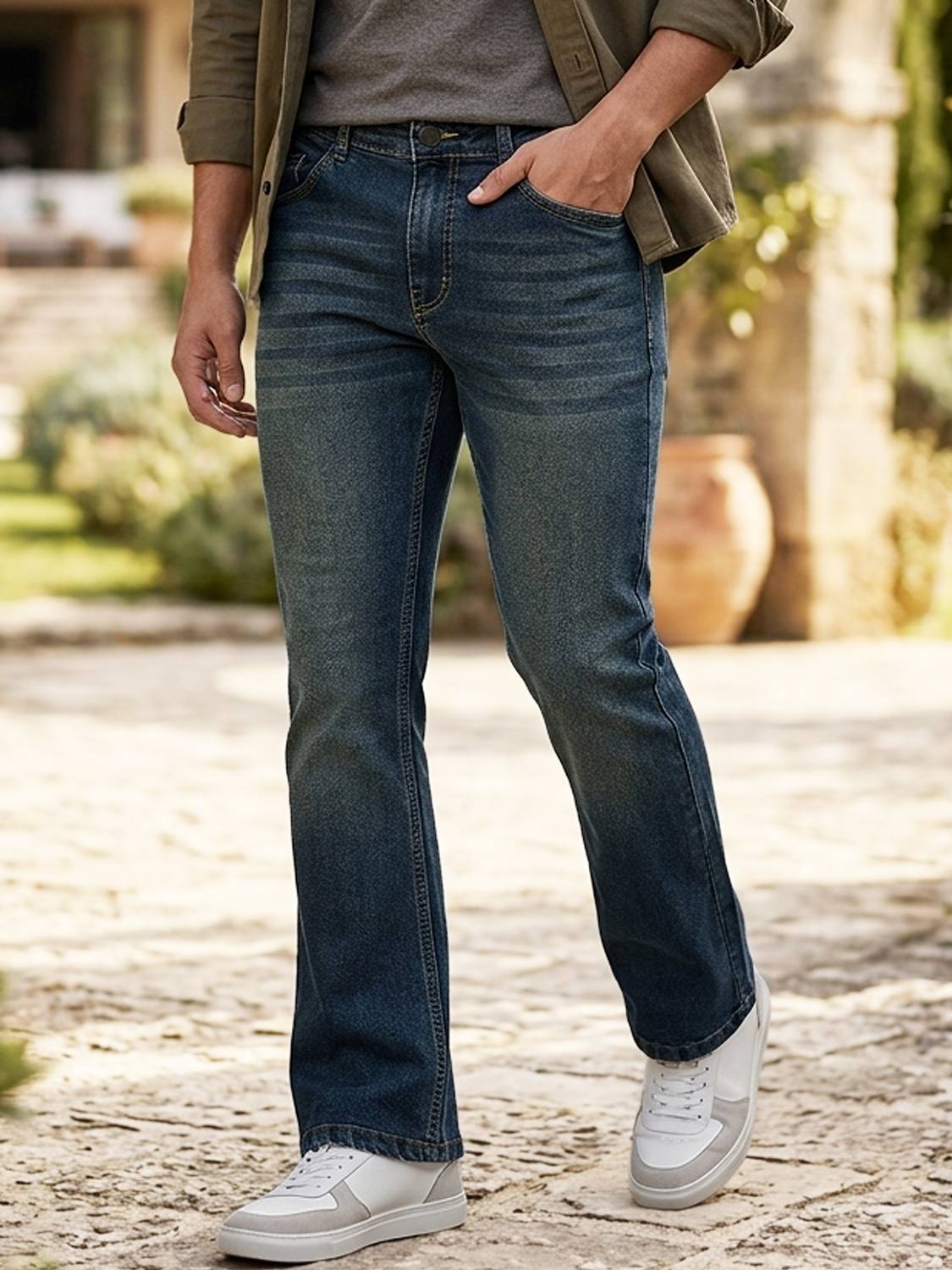 Urbano Men Light Blue Jeans - Image 1