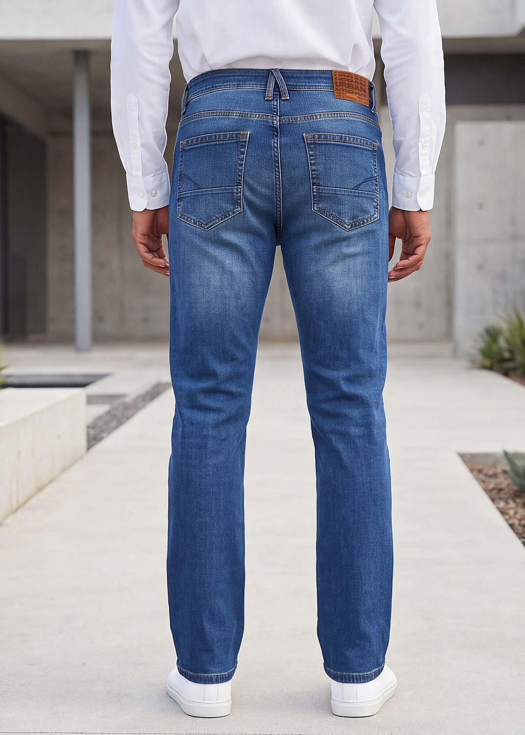 Image of KILLER Men Straight Fit Mid Rise Blue Jeans