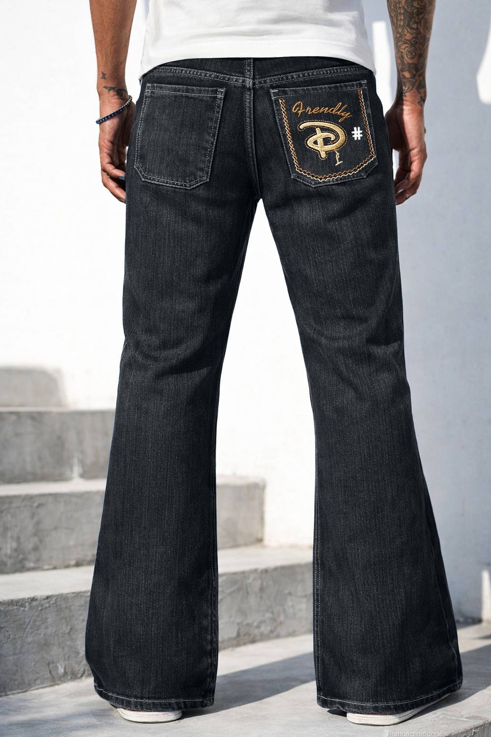 METRONAUT Boot-Leg Men Black Jeans - Image 2