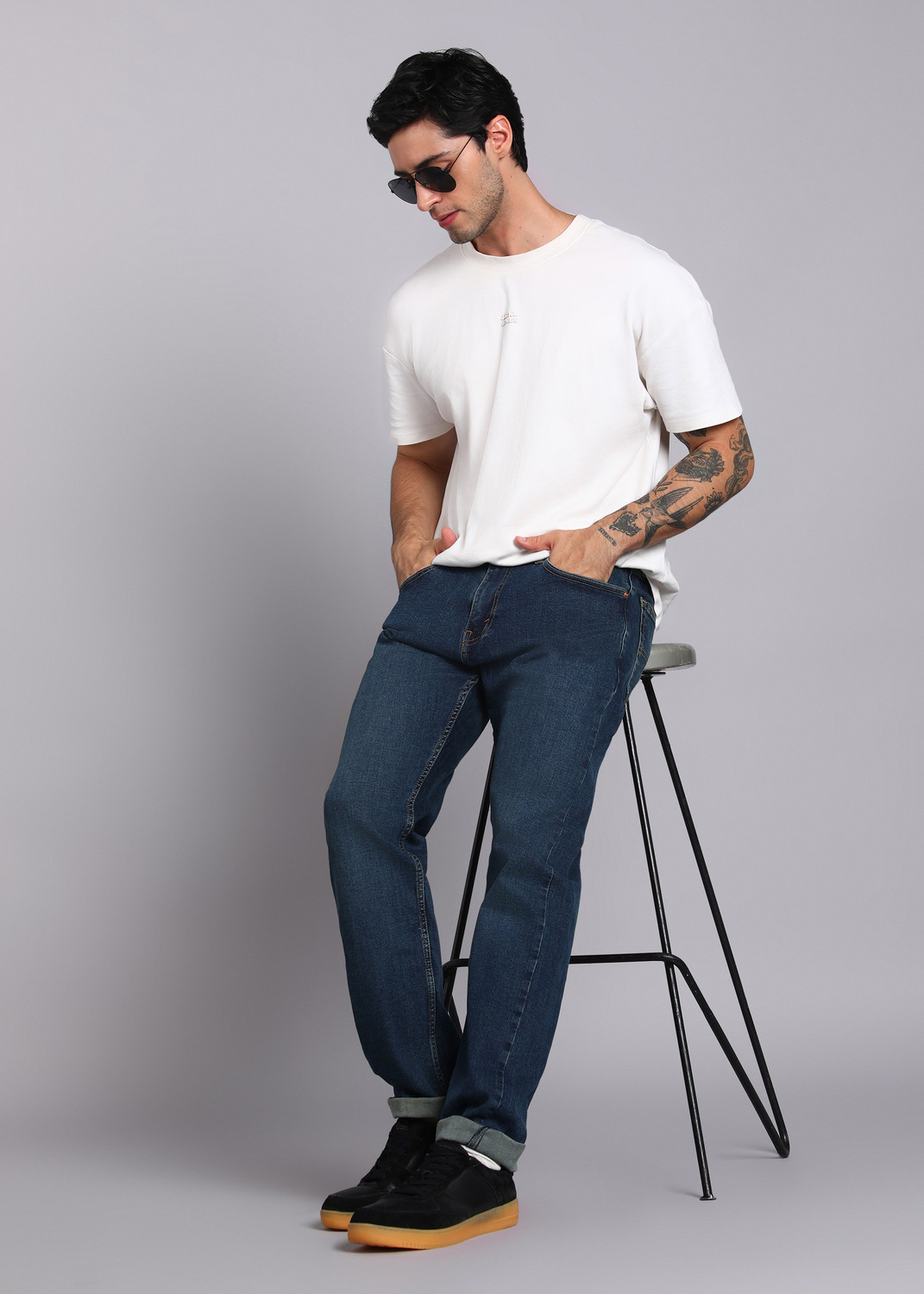 Image of LEVI'S 505 Straight Fit Men Blue Jeans