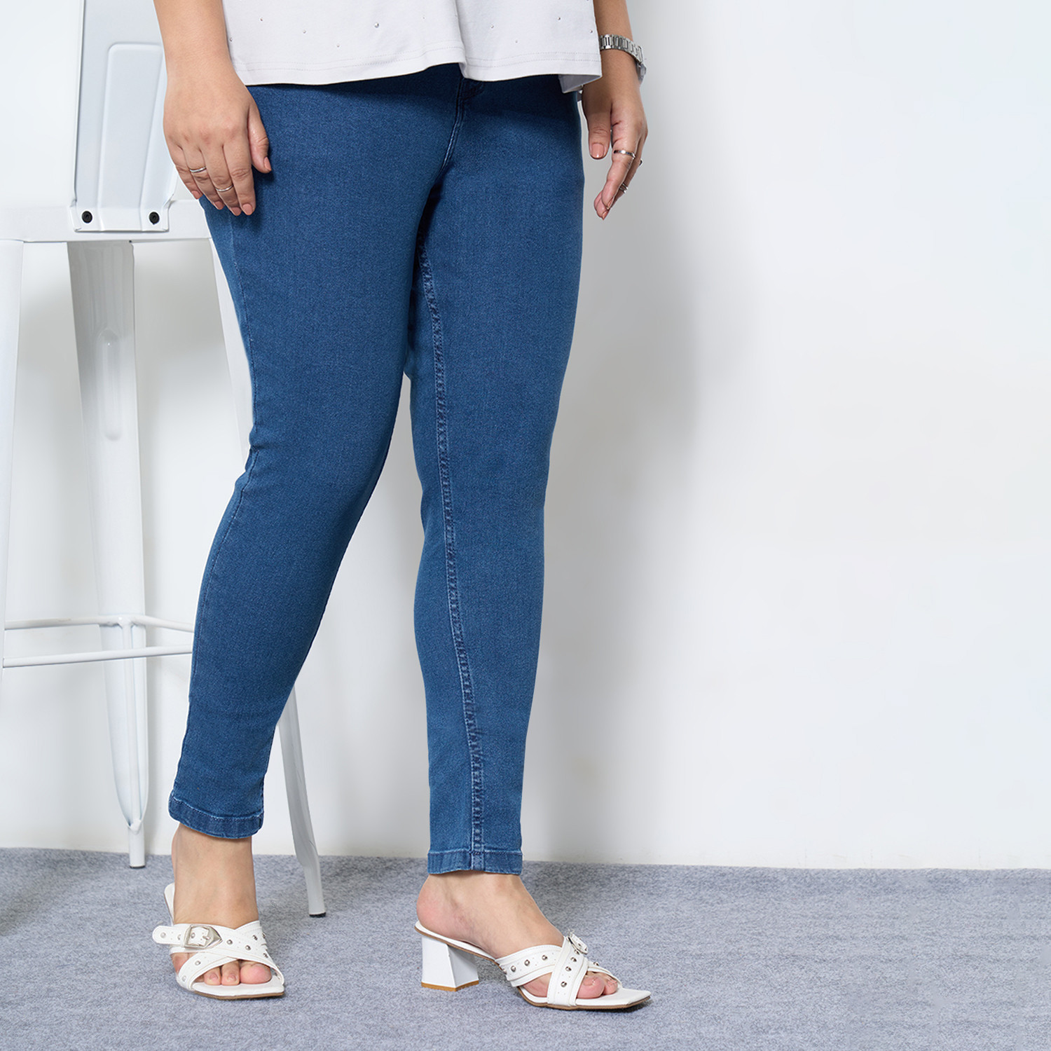Image of Honey Curvytude by Pantaloons Skinny Women Blue Jeans