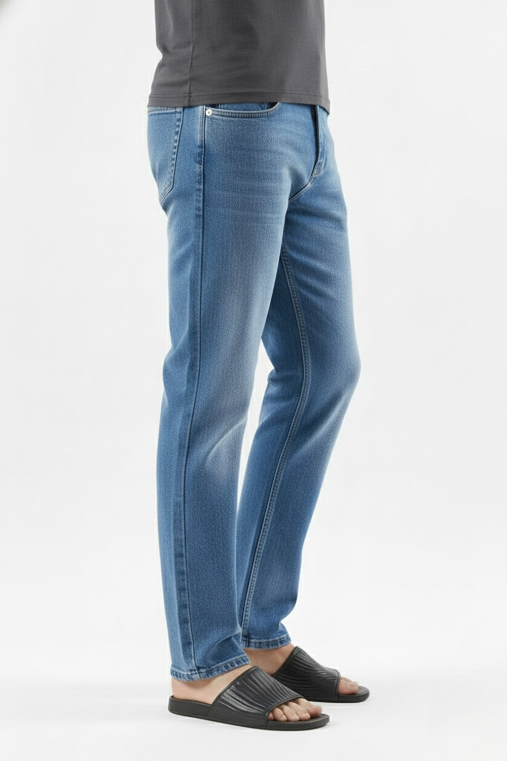 Image of ETON VALLEY Straight Fit Men Blue Jeans