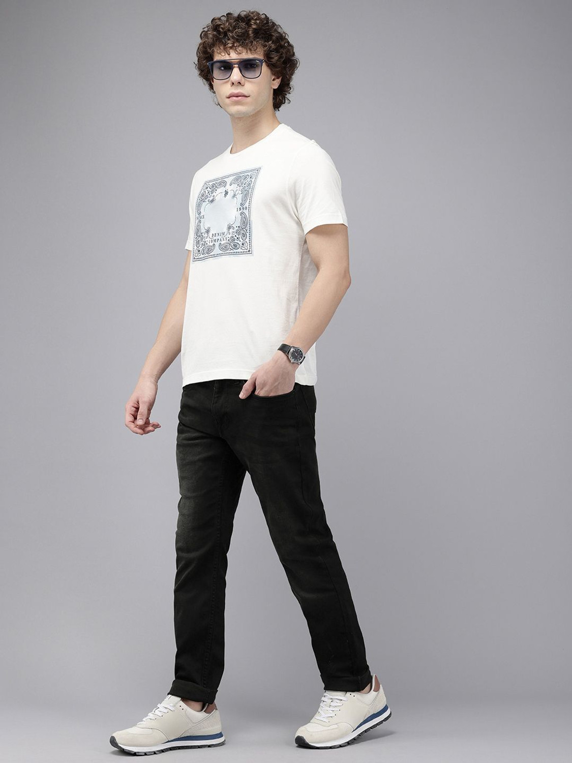 Image of U.S. POLO ASSN. Slim Men Black Jeans