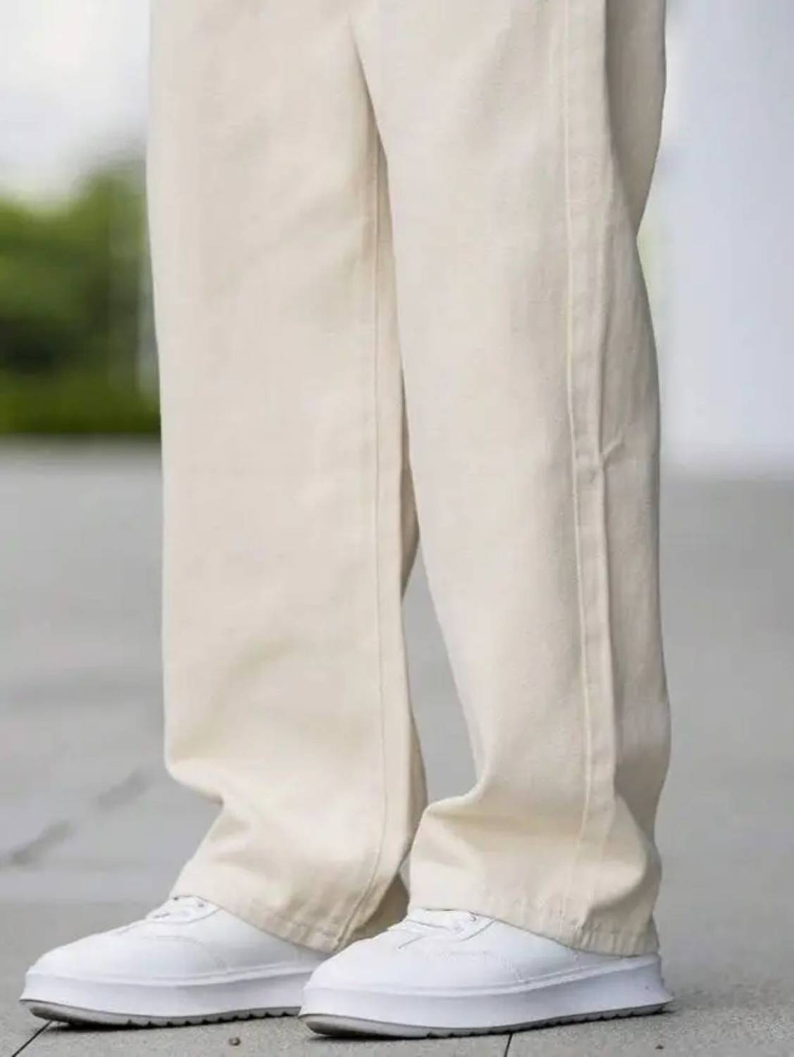Moda Rapido Loose Fit Men Beige Jeans