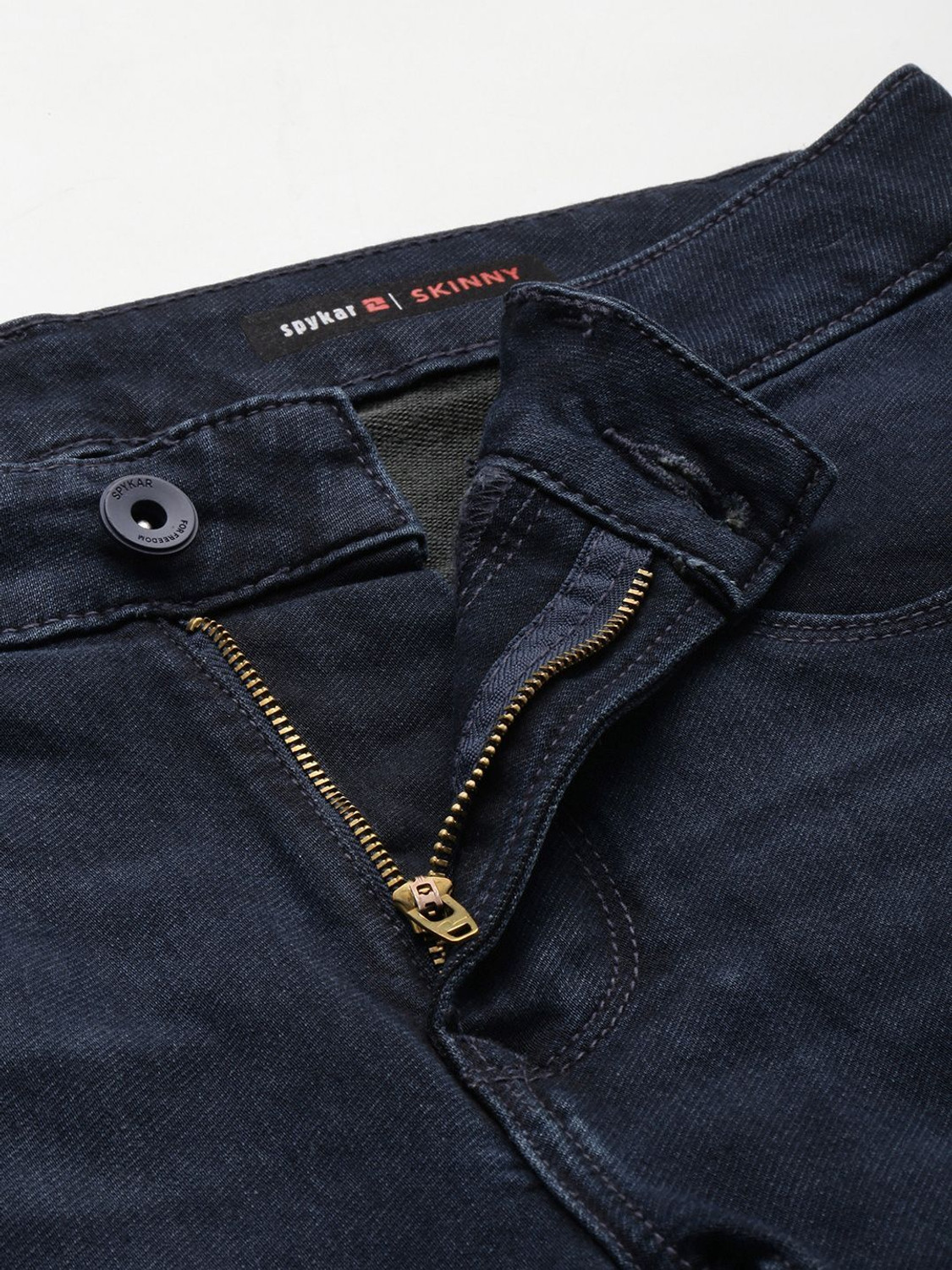 Image of Spykar Skinny Men Blue Jeans