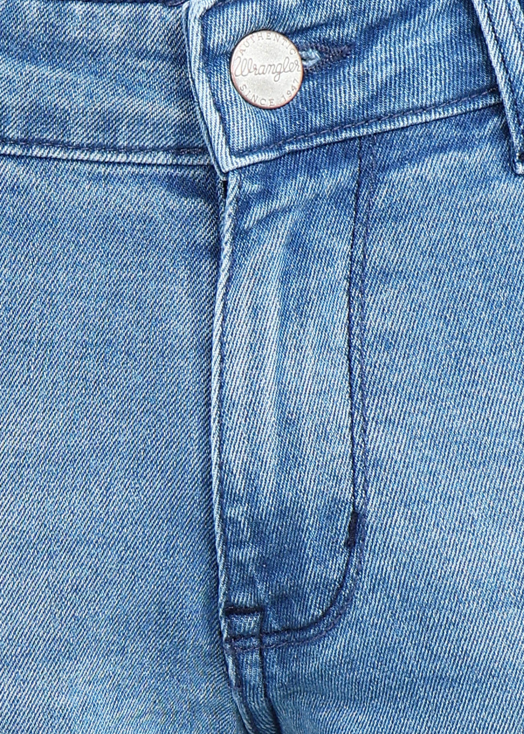 Image of Wrangler Slim Men Blue Jeans