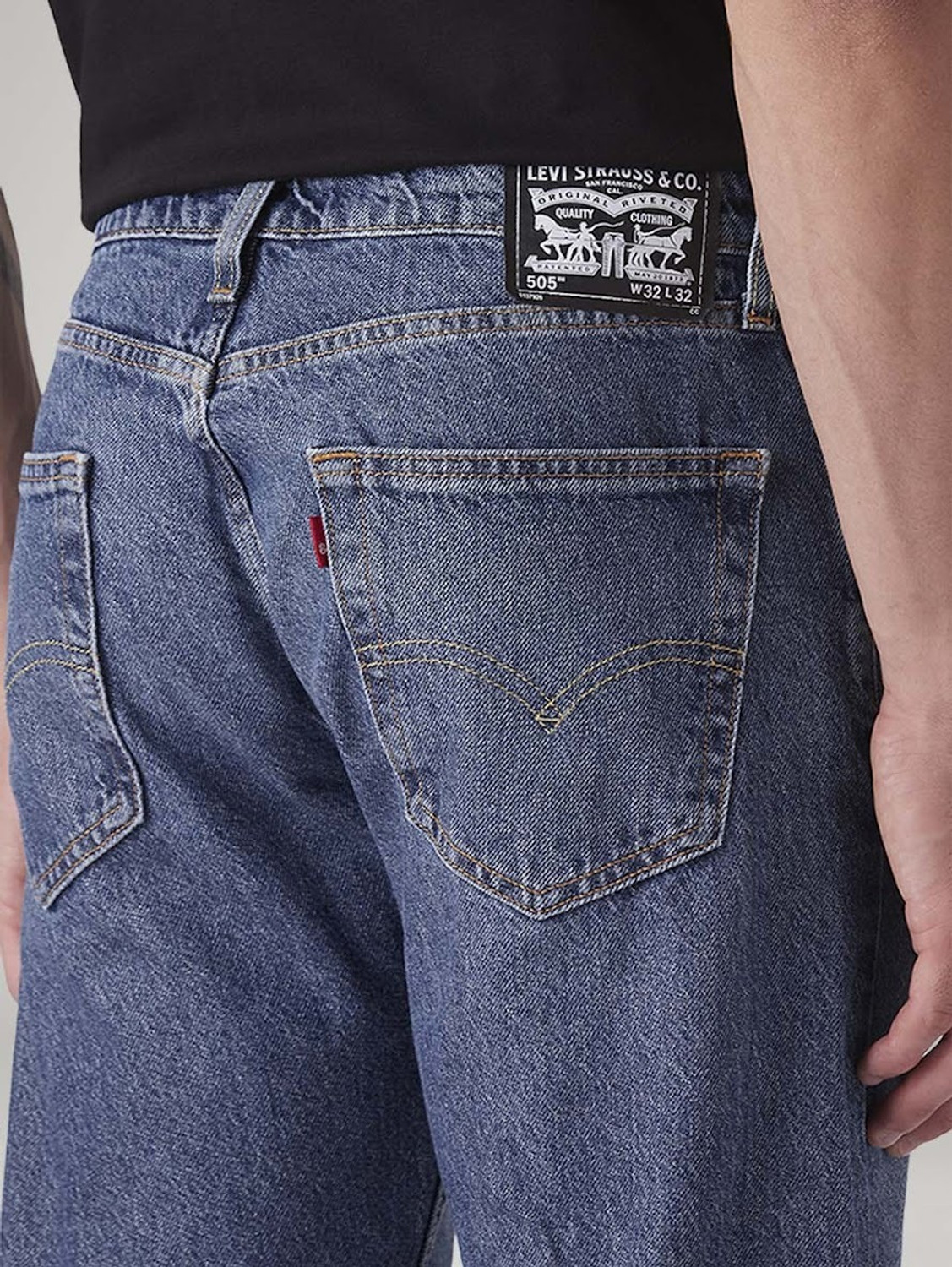 Image of LEVI'S Straight Fit Men Blue Jeans