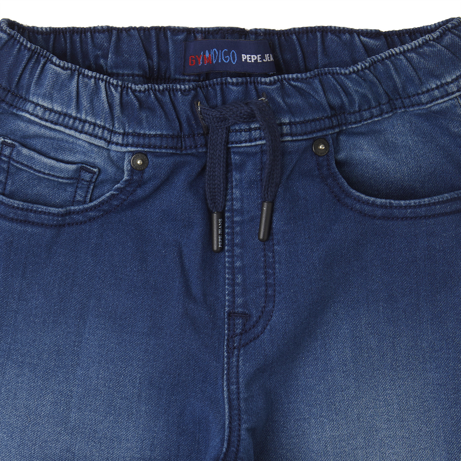 Image of Pepe Jeans Boys Jogger Fit Mid Rise Blue Jeans