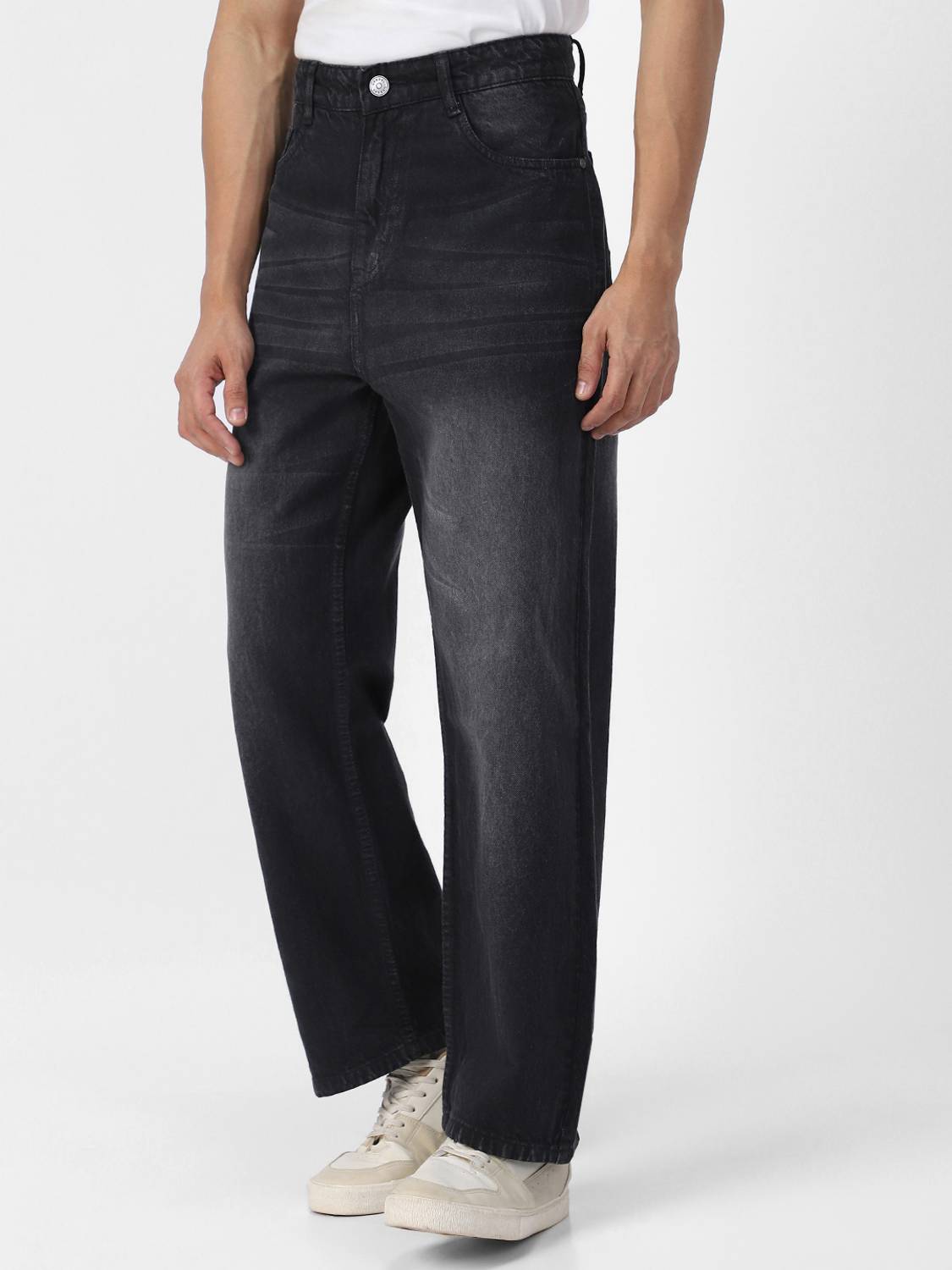 Urbano Loose Fit Men Grey Jeans - Image 2
