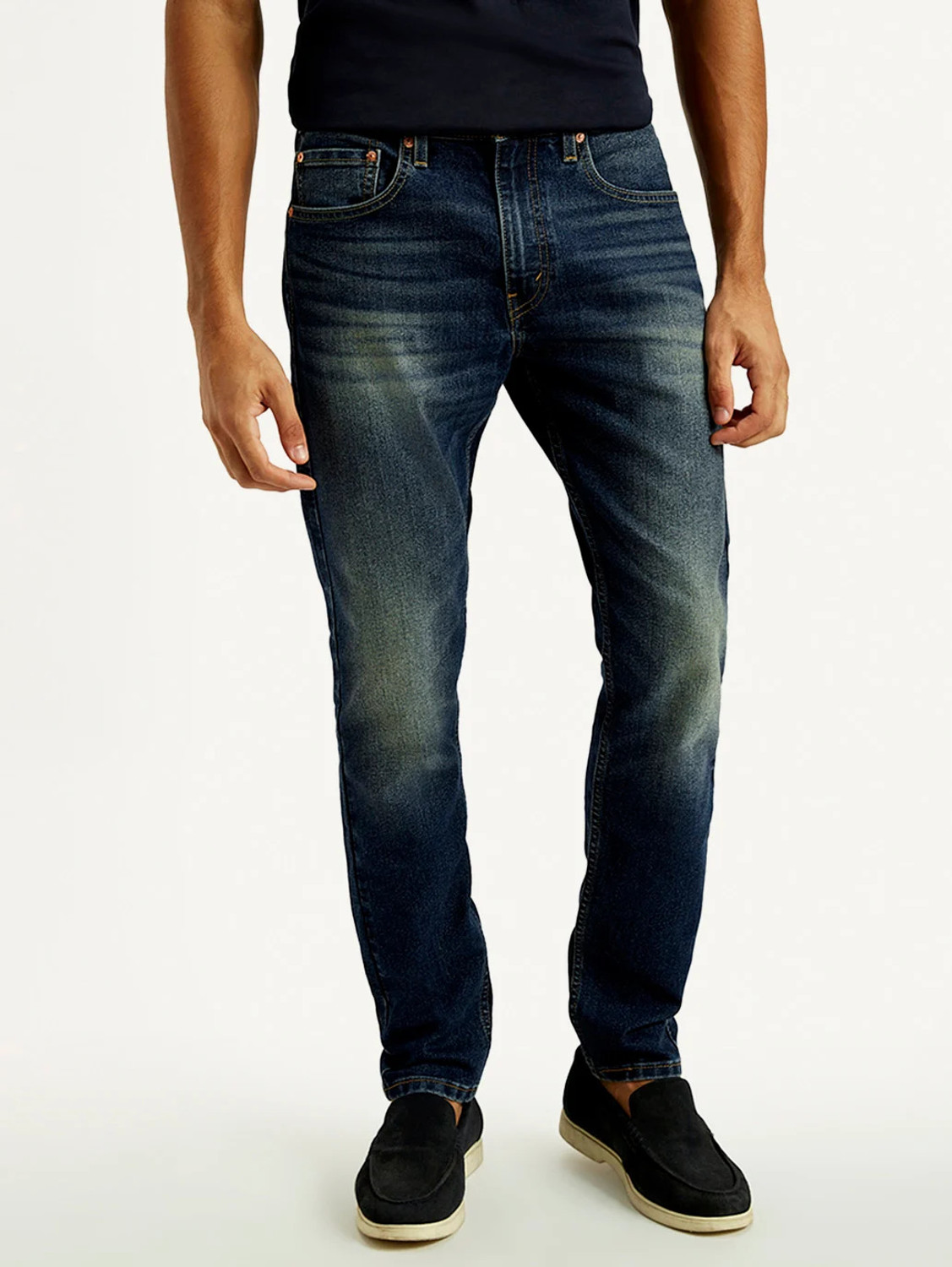 Image of LEVI'S Slim Men Dark Blue Jeans