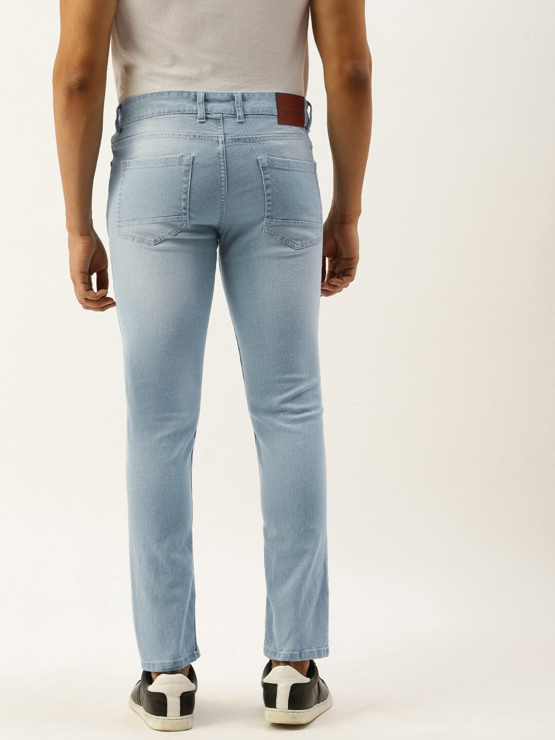 Image of The Indian Garage Co. Slim Men Light Blue Jeans