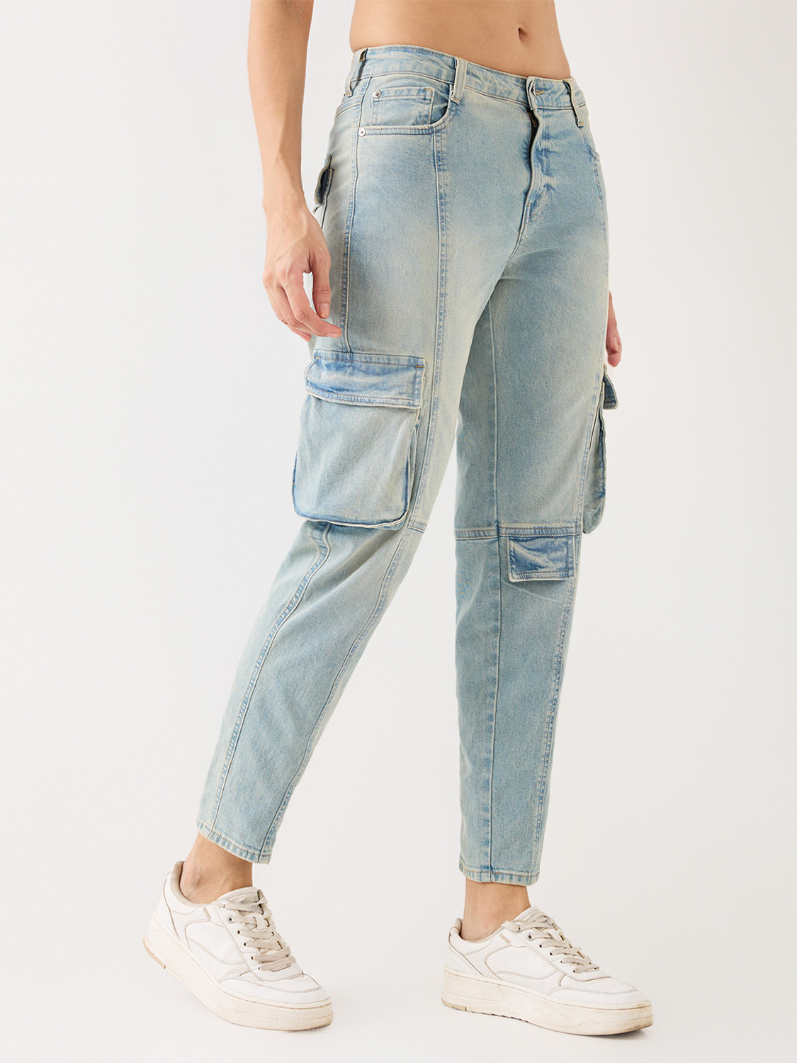 Image of Spykar Relaxed Fit Women Blue Jeans