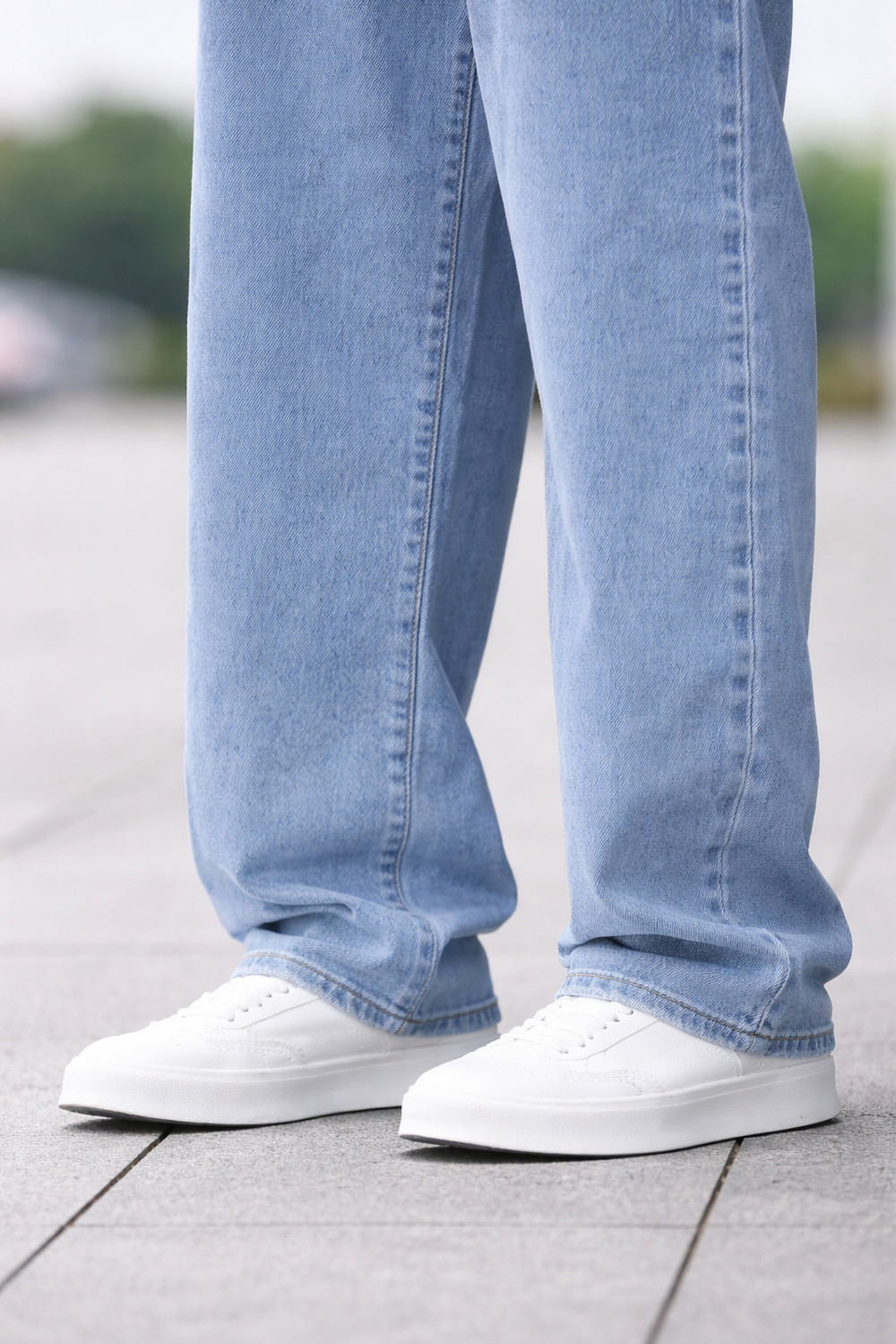 Image of GSH Straight Fit Men Light Blue Jeans