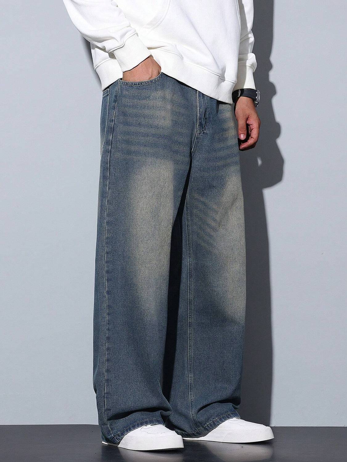 PINKLIT Men Green Jeans - Image 5