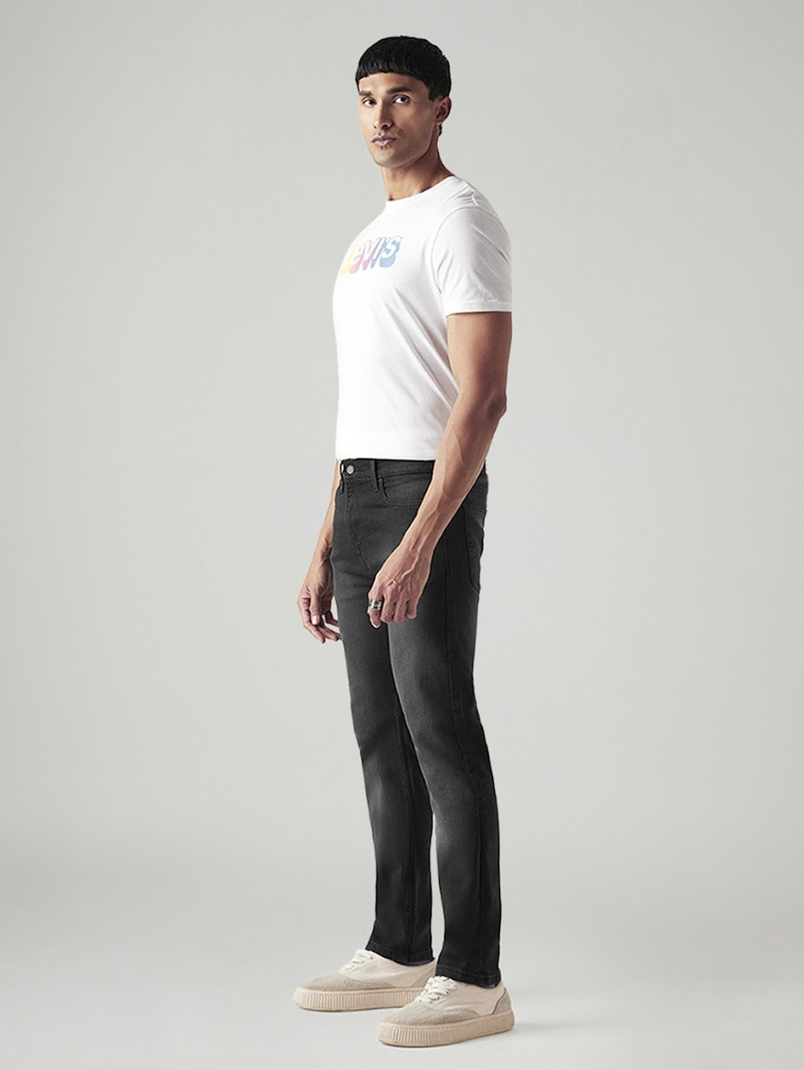 Image of LEVI'S Straight Fit Men Dark Grey Jeans