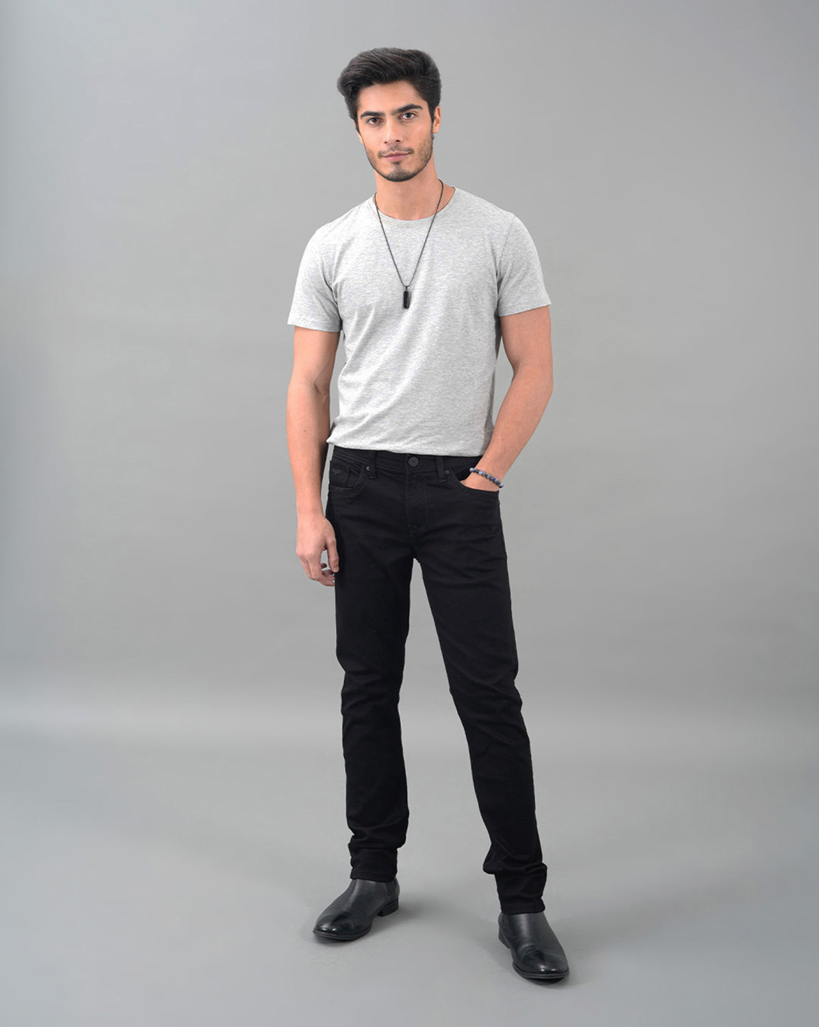 Image of ROOKIES Slim Men Black Jeans