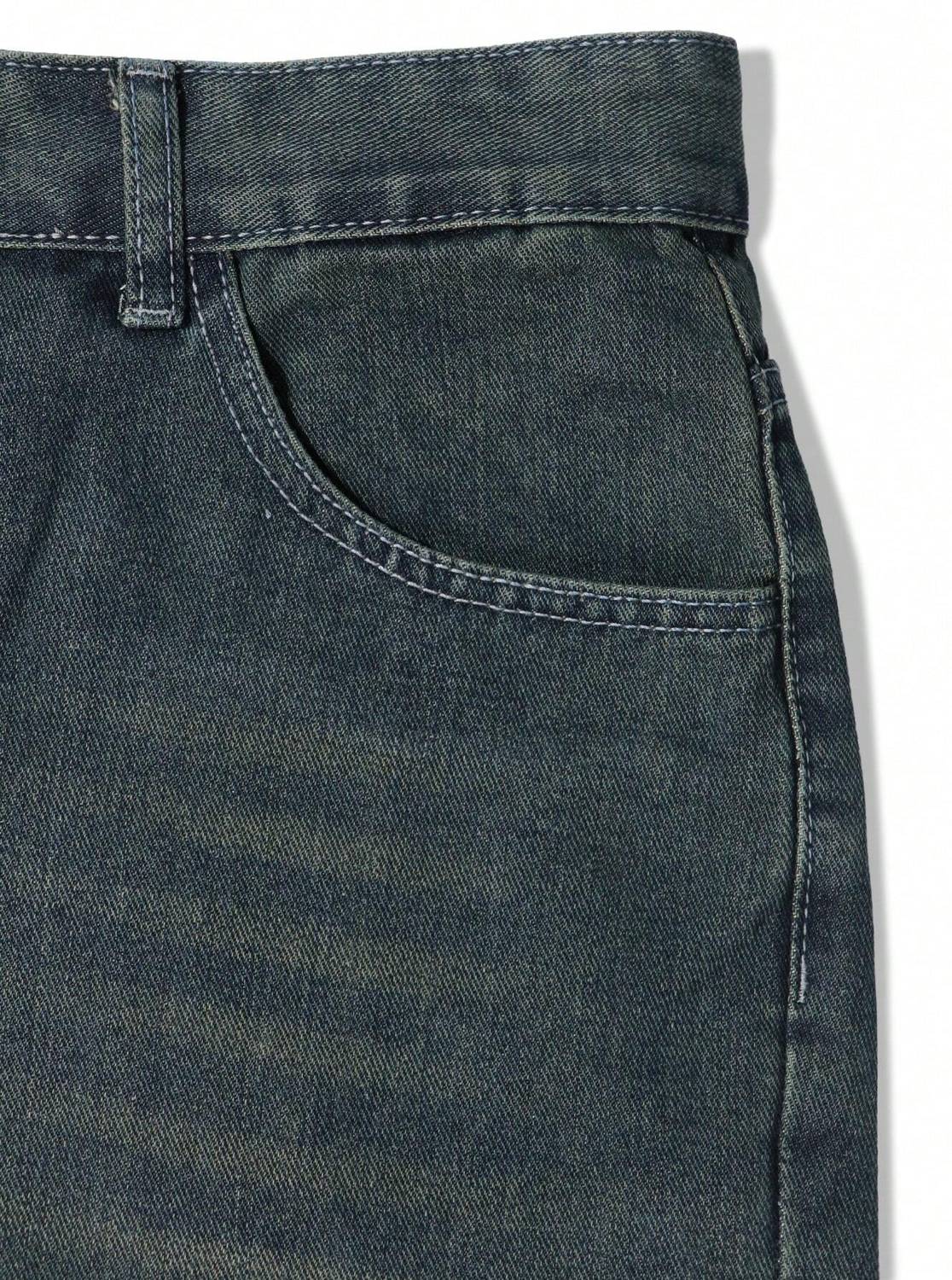 YMT Straight Fit Men Light Green Jeans - Image 5