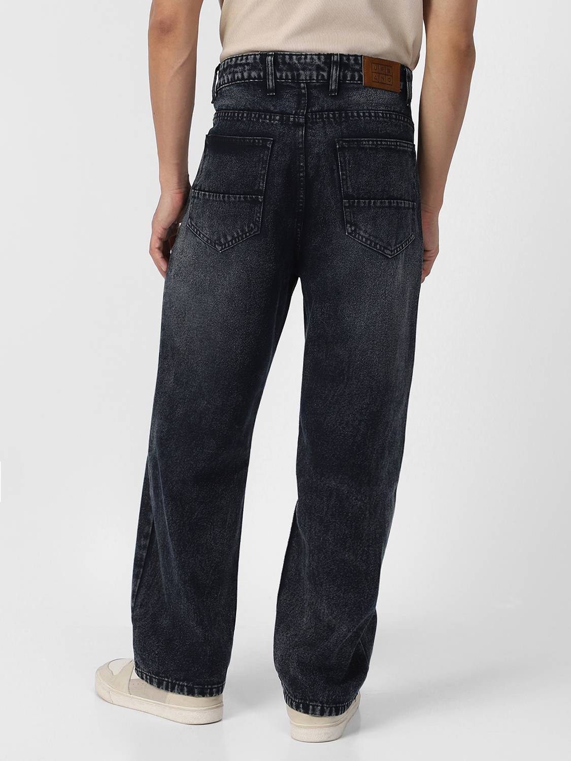 Urbano Fashion Loose Fit Men Black Jeans - Image 3