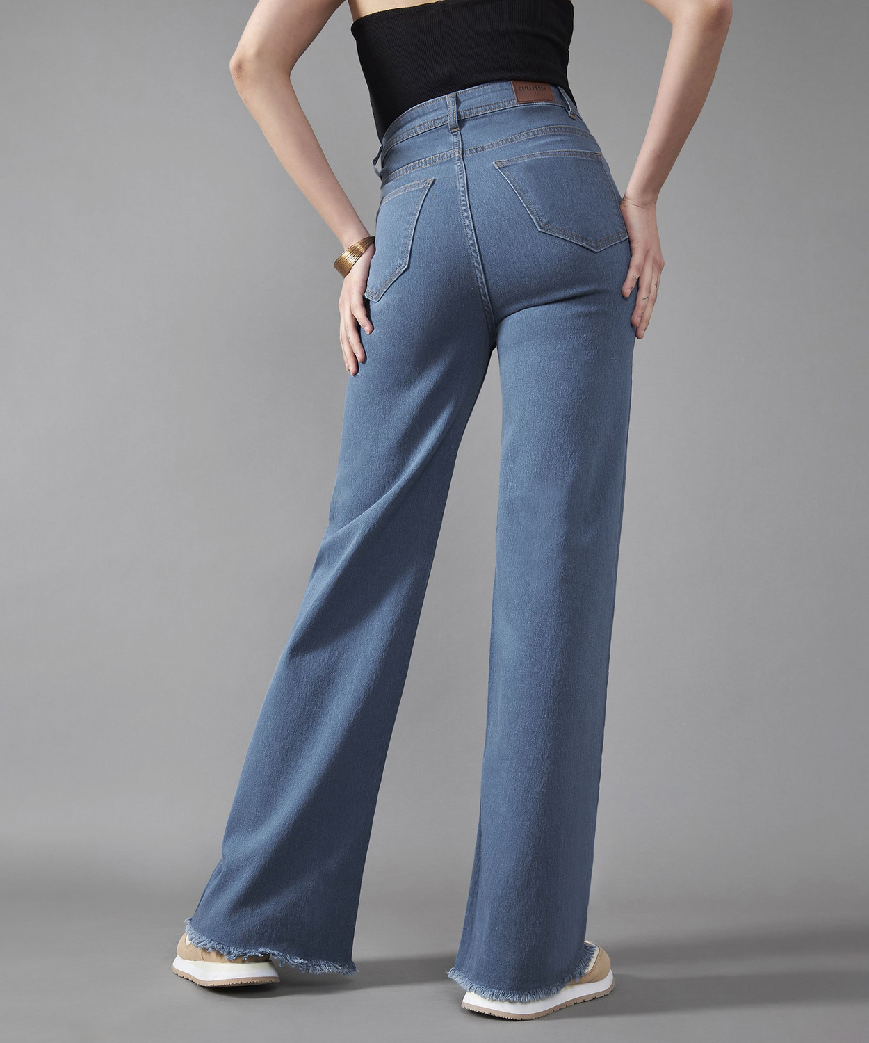 Image of DOLCE CRUDO Boot-Leg Women Blue Jeans