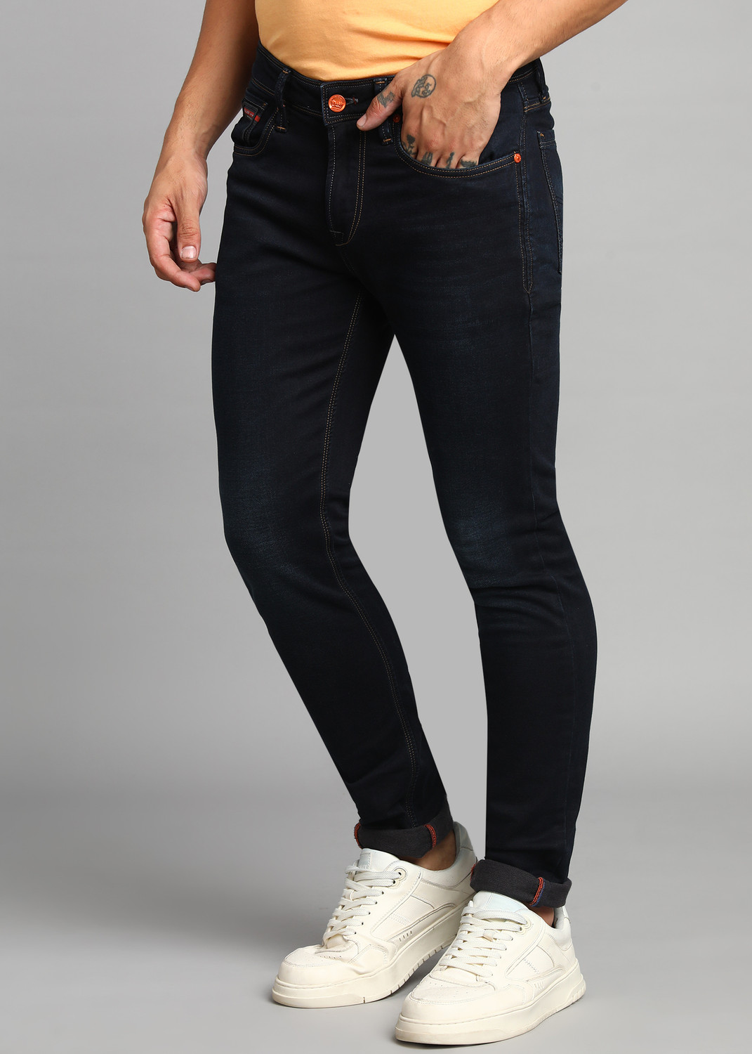 Image of KILLER Skinny Men Dark Blue Jeans