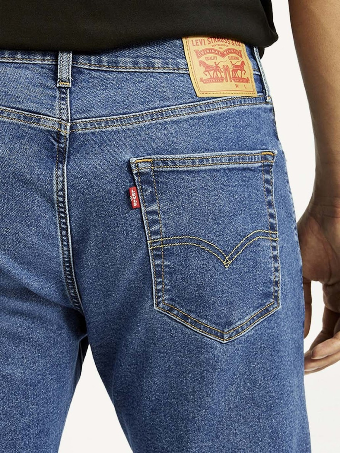 Image of LEVI'S 505 Straight Fit Men Blue Jeans