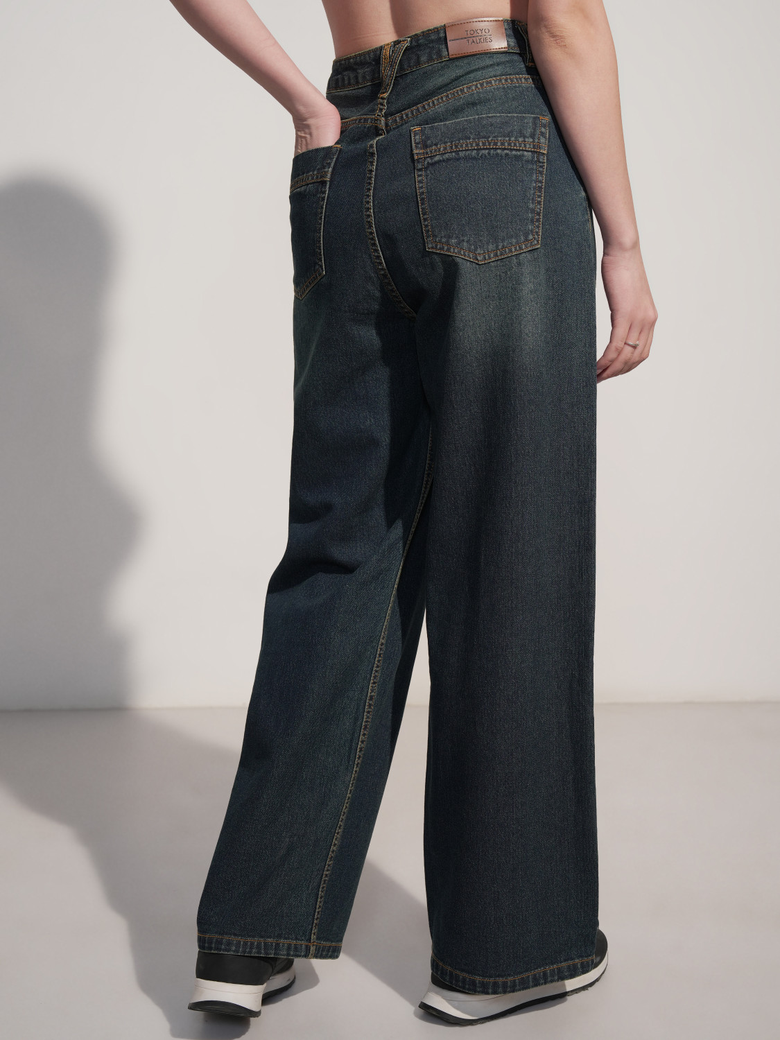 Image of Tokyo Talkies Straight Fit Women Blue Jeans