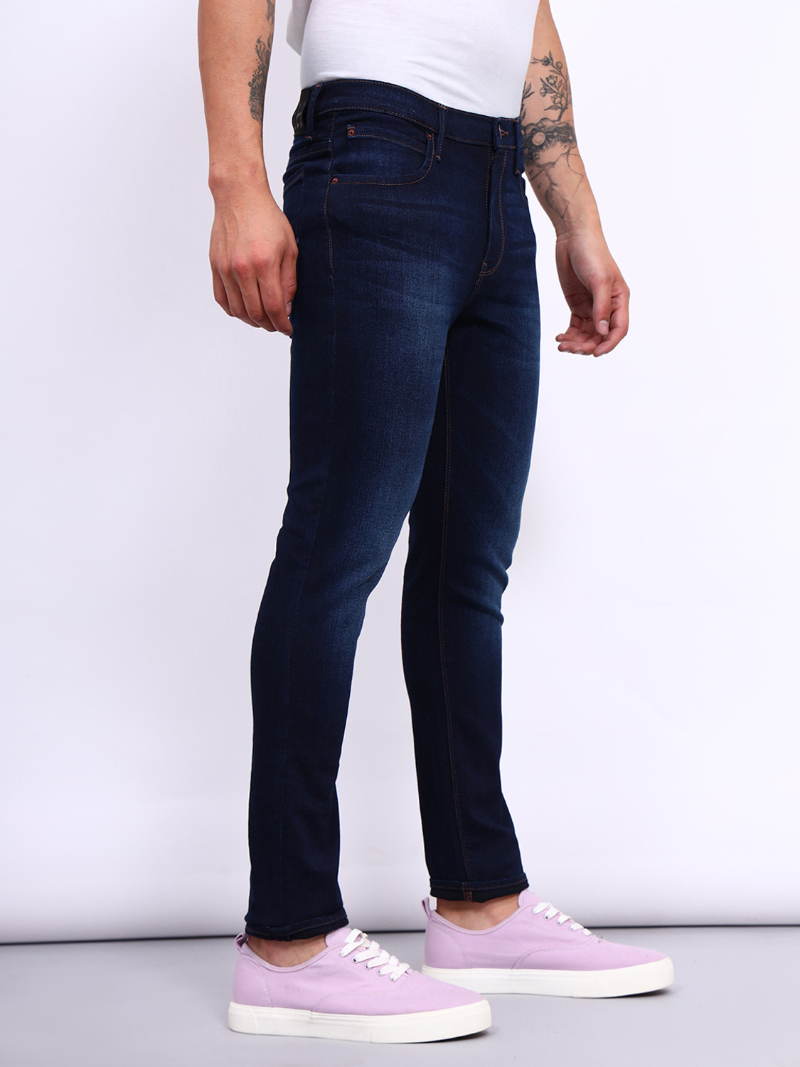 Image of LEE Skinny Men Dark Blue Jeans