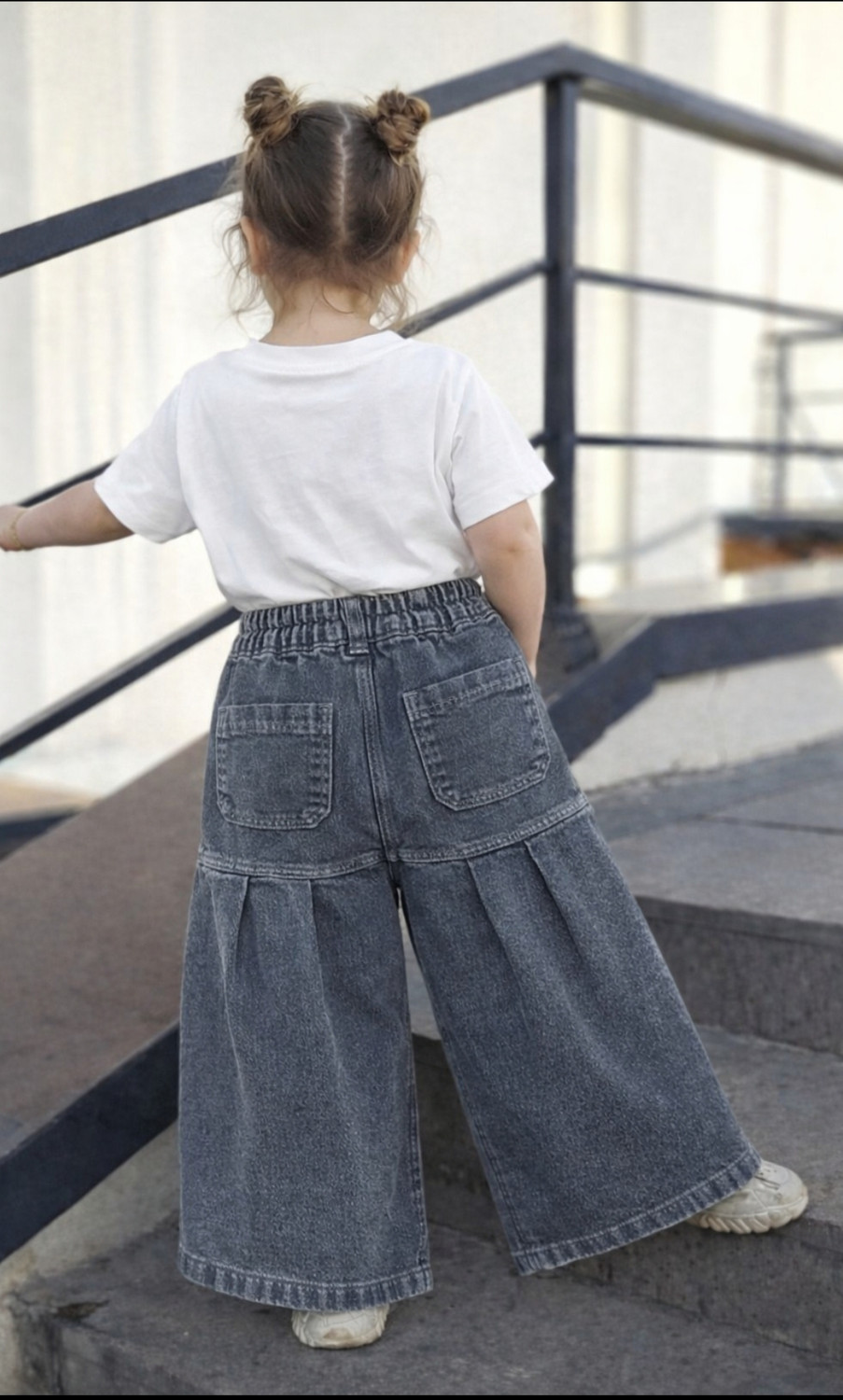 Image of Veridyen Flared Girls Grey Jeans