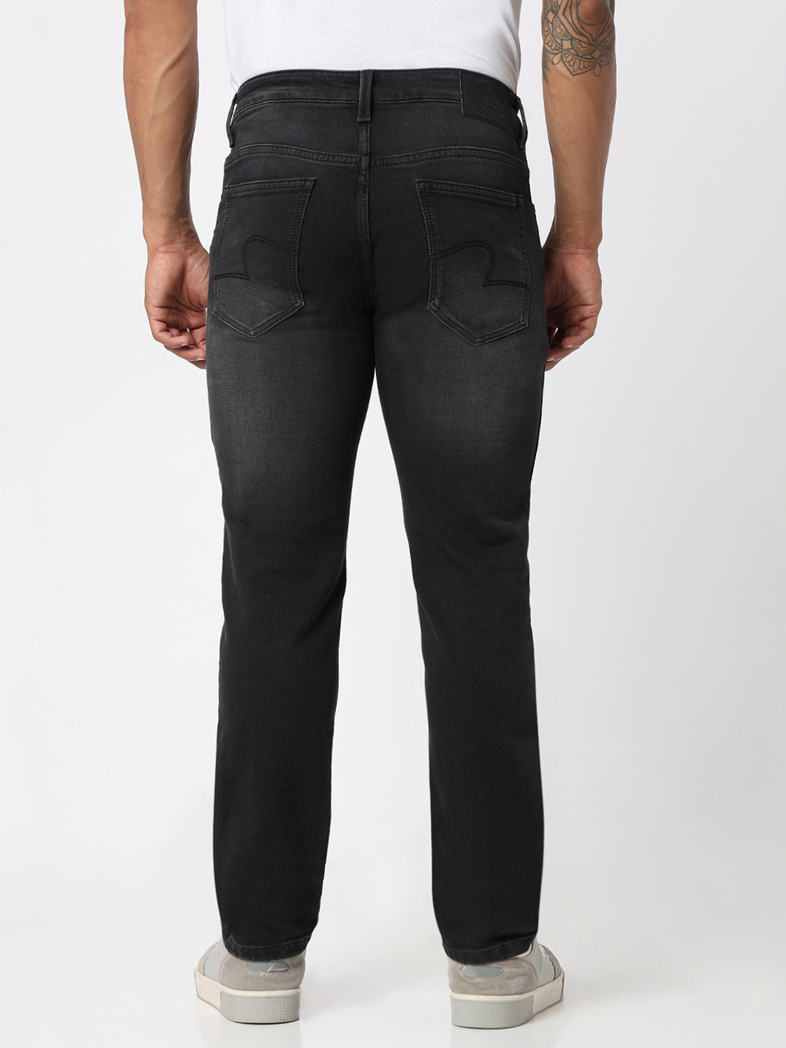 Image of Spykar Regular Men Black Jeans