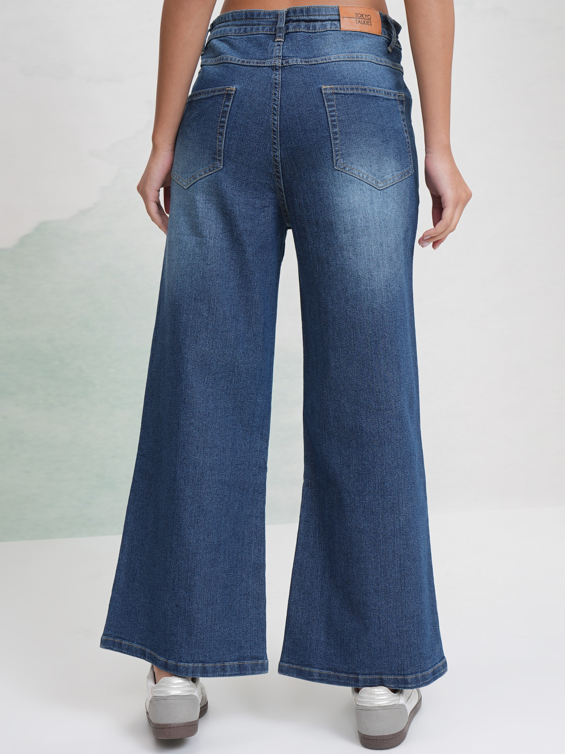 Image of Tokyo Talkies Boot-Leg Women Blue Jeans