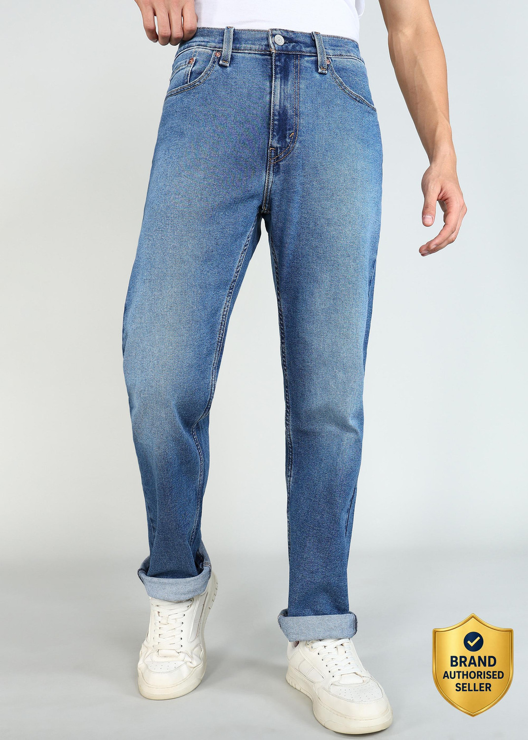 Image of LEVI'S Straight Fit Men Blue Jeans