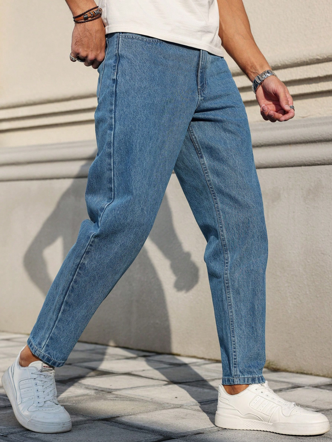 Image of S R Traders Mom Fit Men Blue Jeans