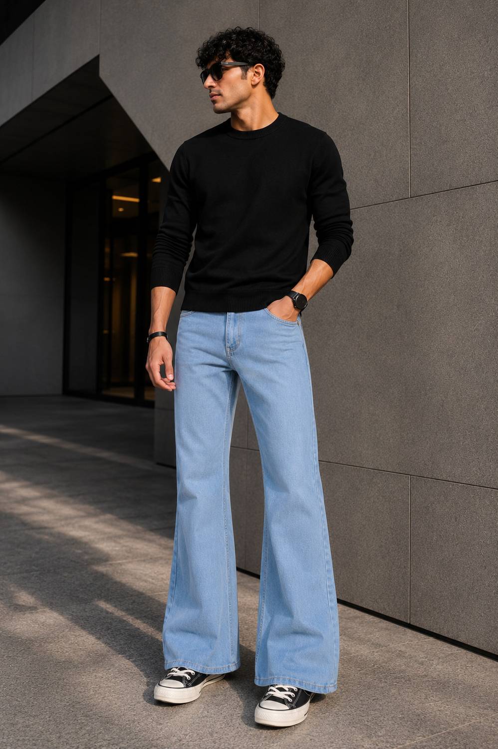 PODGE Boot-Leg Men Light Blue Jeans - Image 4