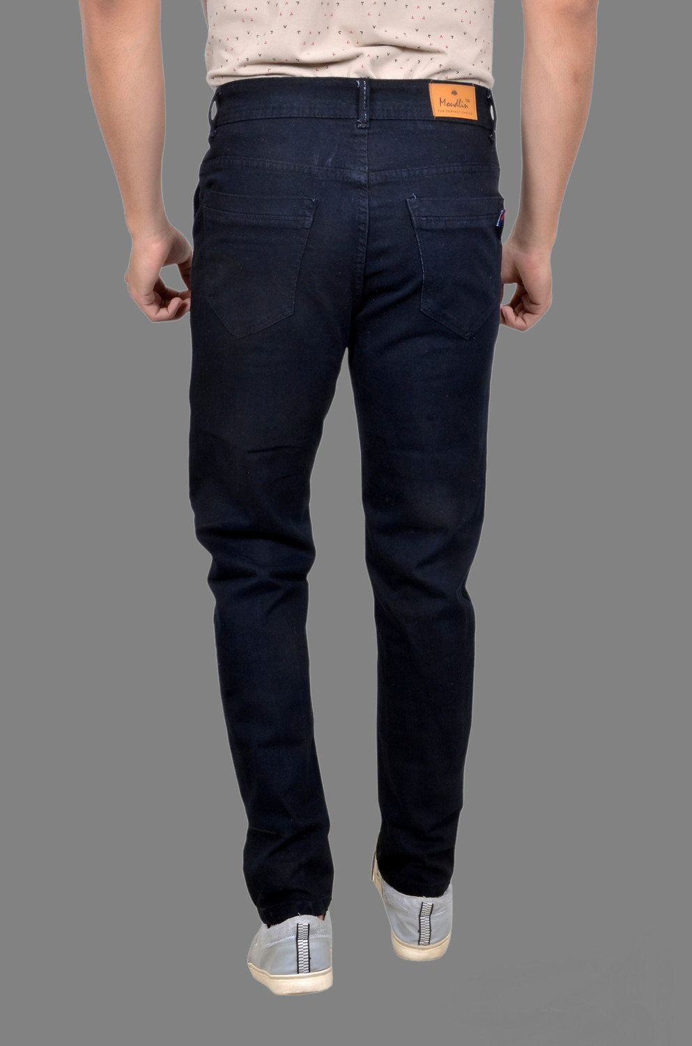 Image of Moudlin Slim Men Black Jeans