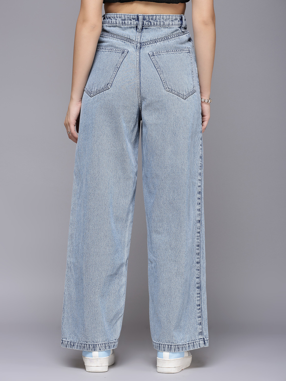 Image of Cosmic Trio Flared Women Light Blue Jeans