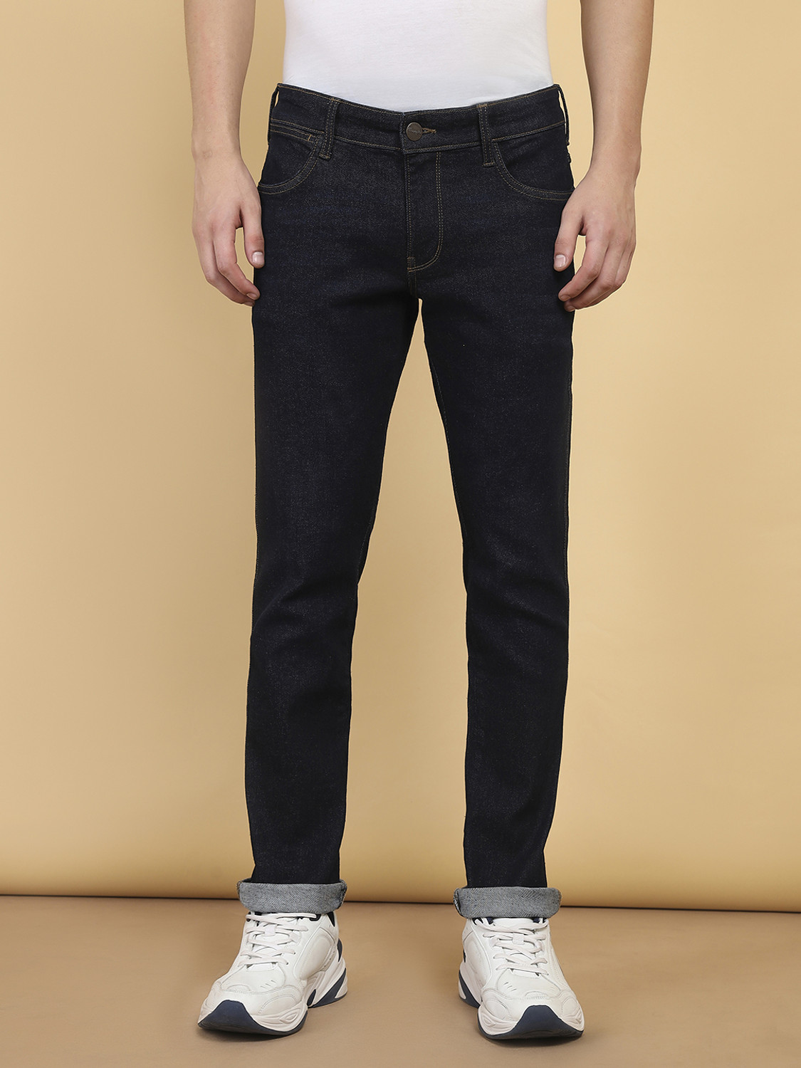Image of Wrangler Slim Men Black Jeans
