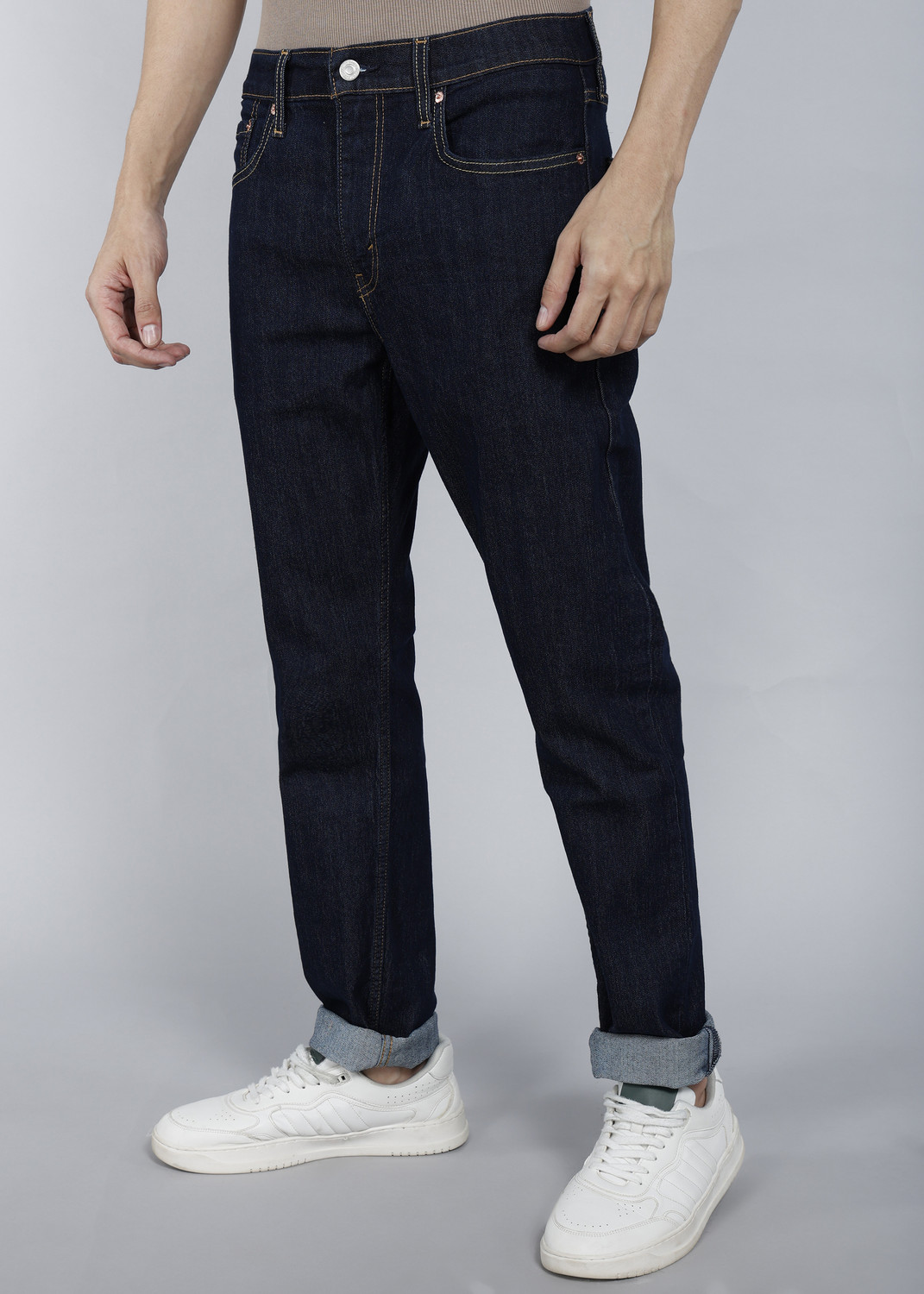 Image of LEVI'S Tapered Fit Men Dark Blue Jeans