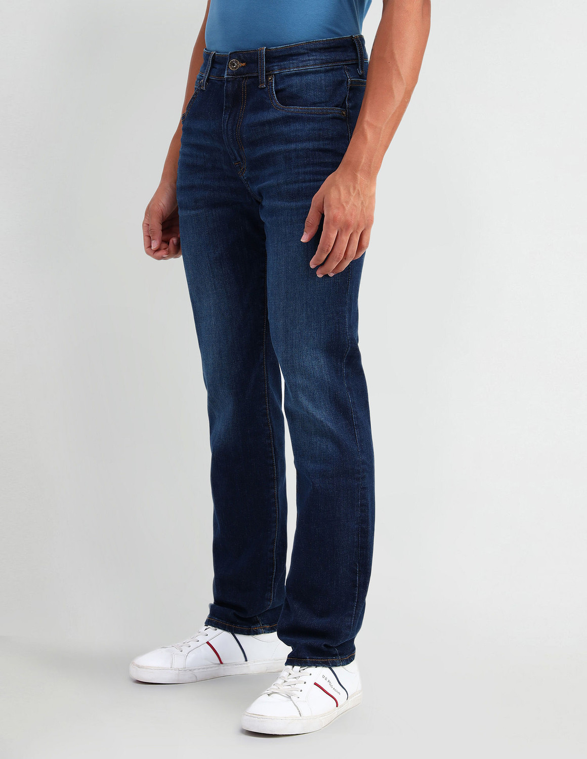 Image of U.S. POLO ASSN. Slim Men Blue Jeans