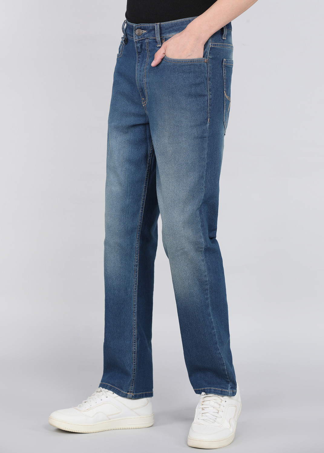 Image of Roadster Regular Men Blue Jeans