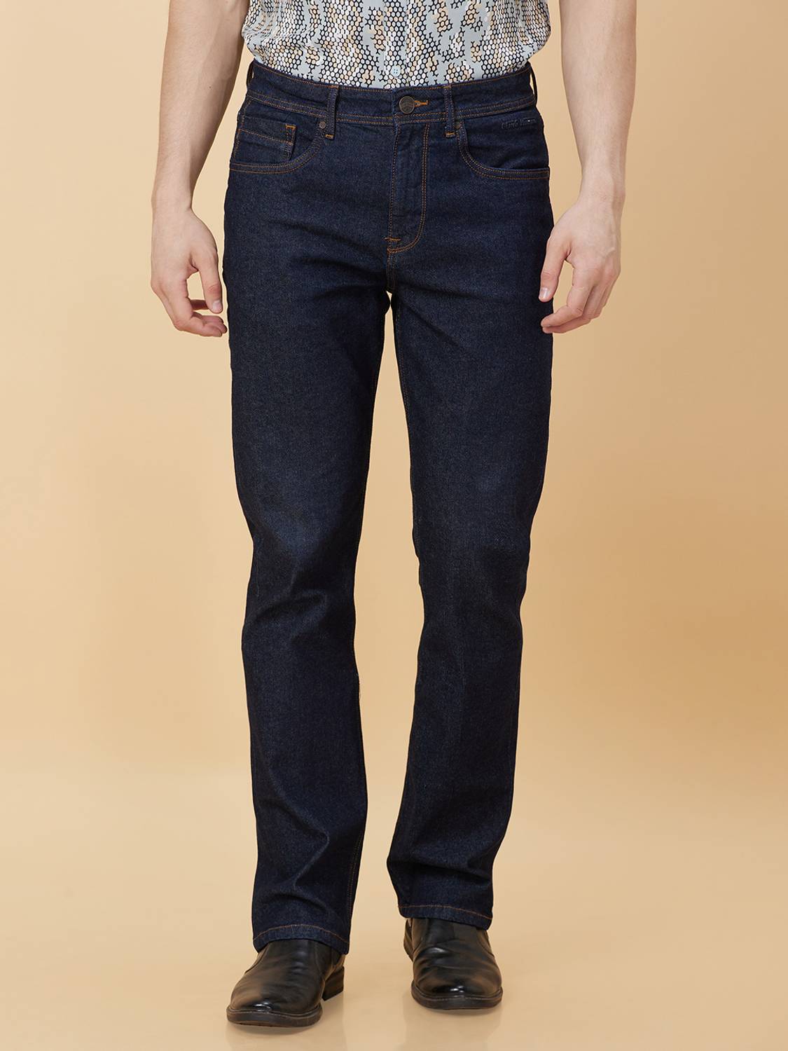 BEING HUMAN Boot-Leg Men Black Jeans