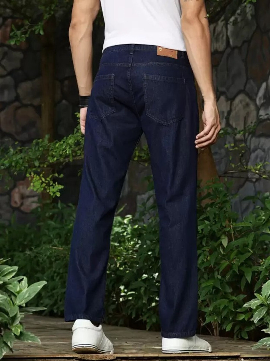 Image of Playfeel Boot-Leg Men Dark Blue Jeans