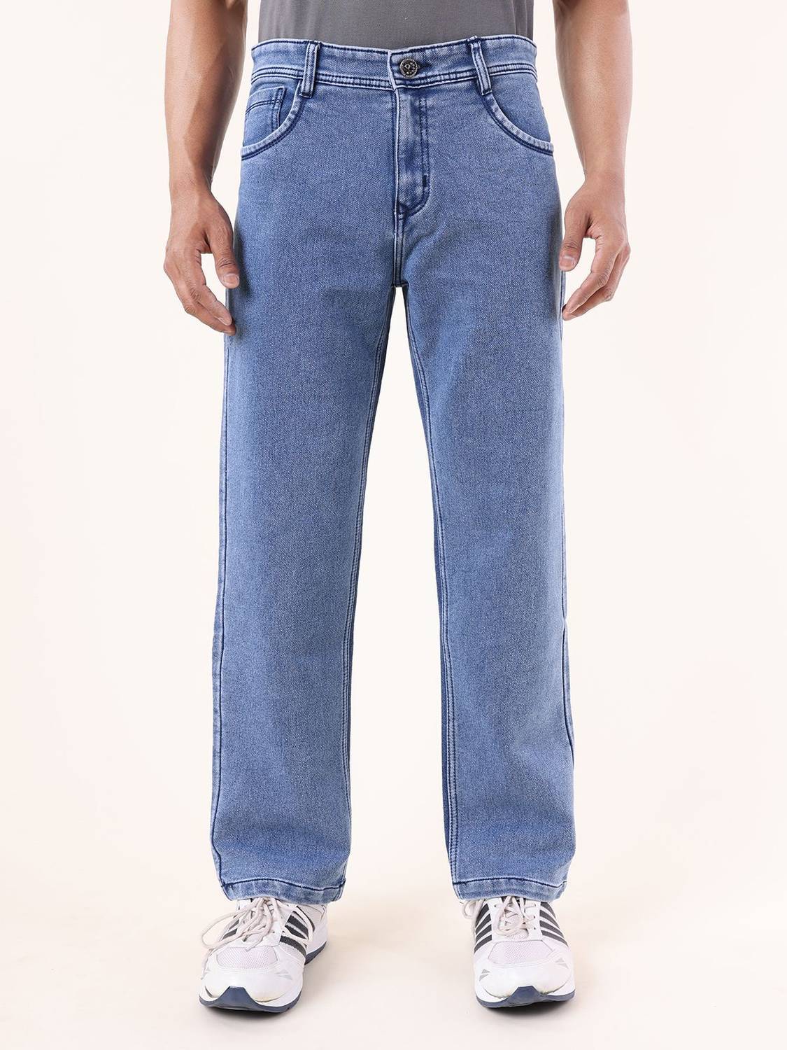 DAZORA Straight Fit Men Blue Jeans - Image 1