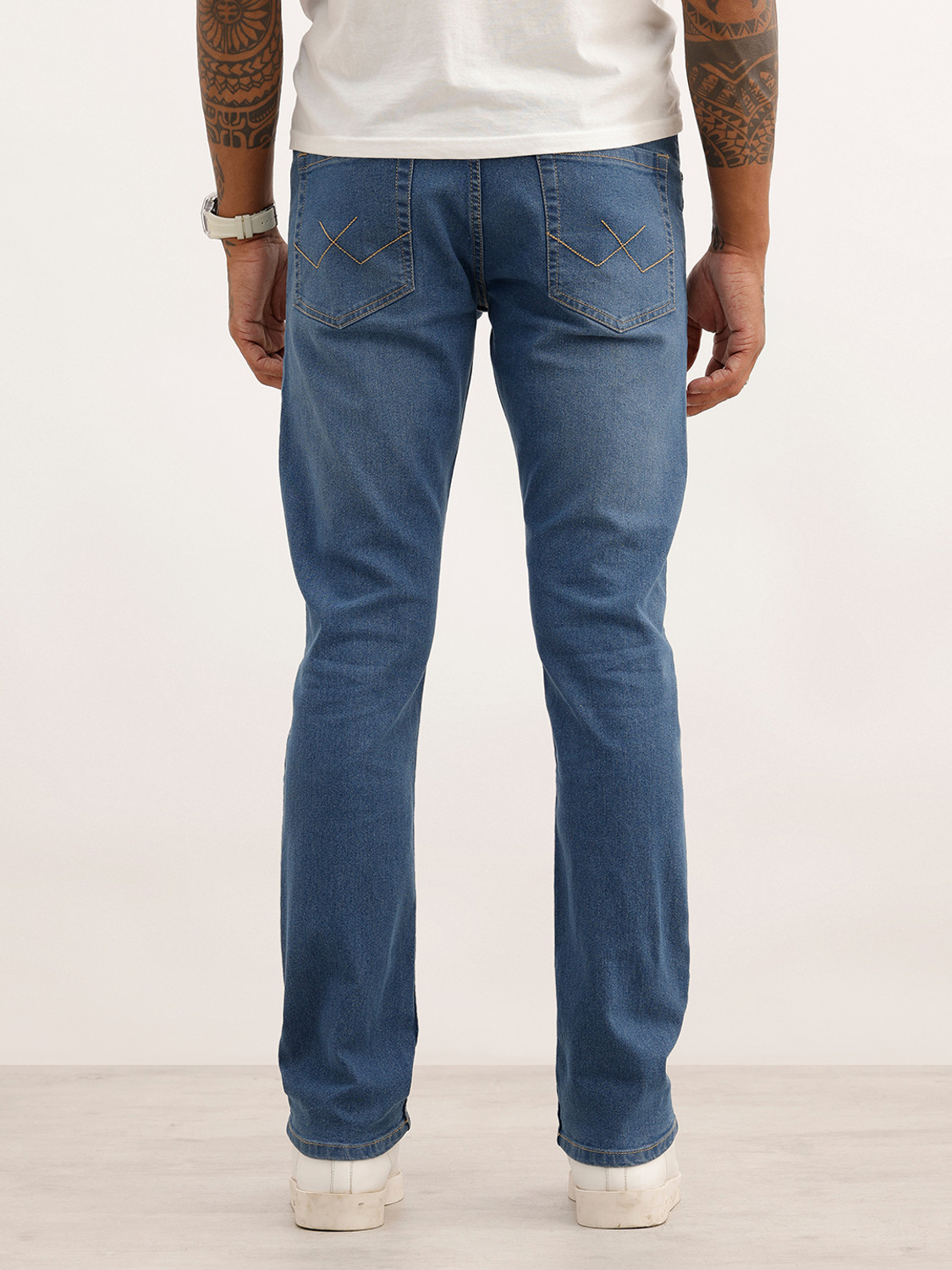 Image of WROGN Slim Men Blue Jeans