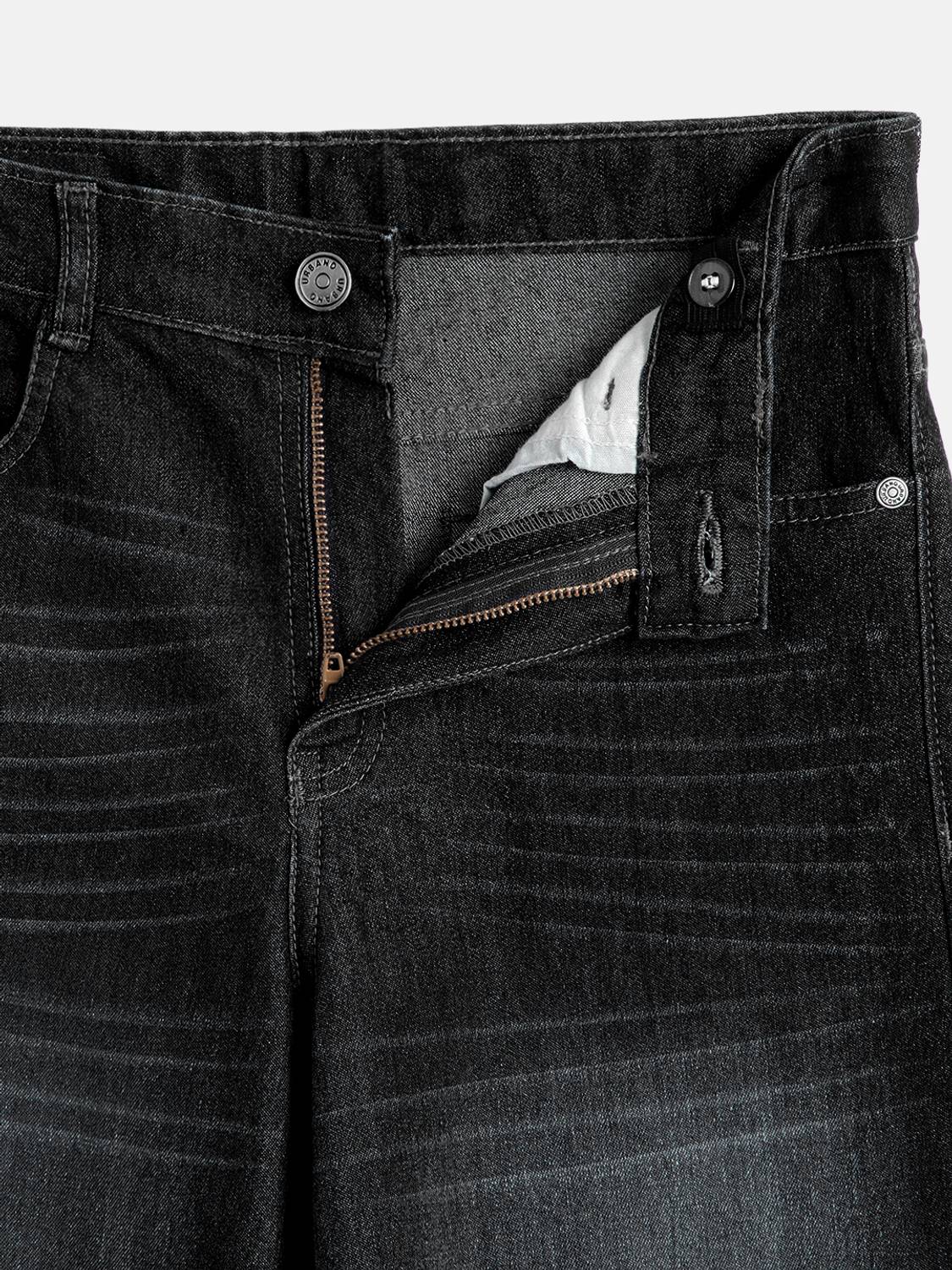 Urbano Juniors Loose Fit Boys Black Jeans - Image 4