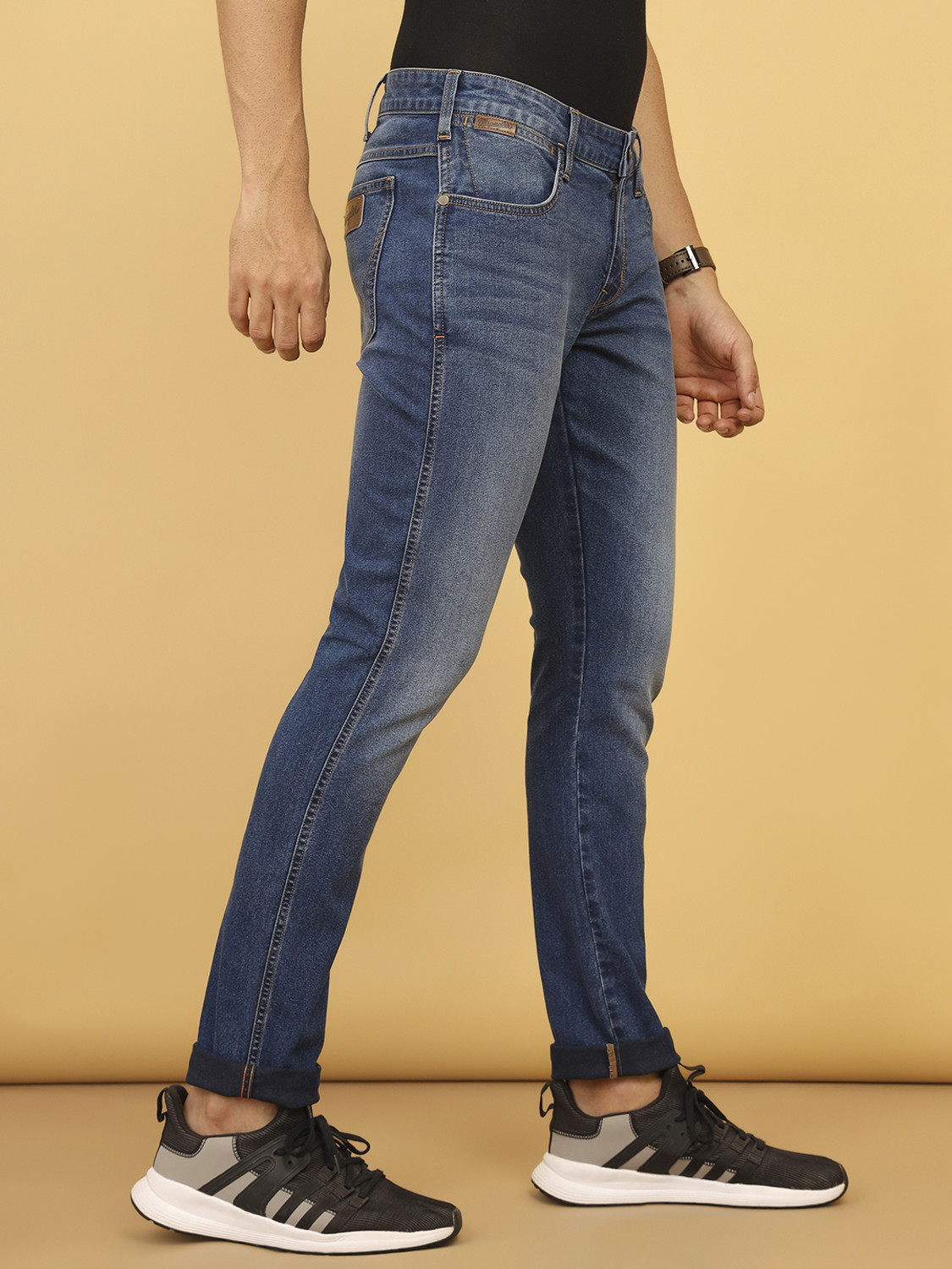 Image of Wrangler Skinny Men Blue Jeans
