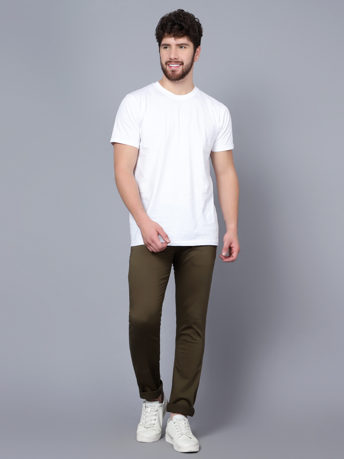 Image of CANTABIL Regular Men Green Jeans