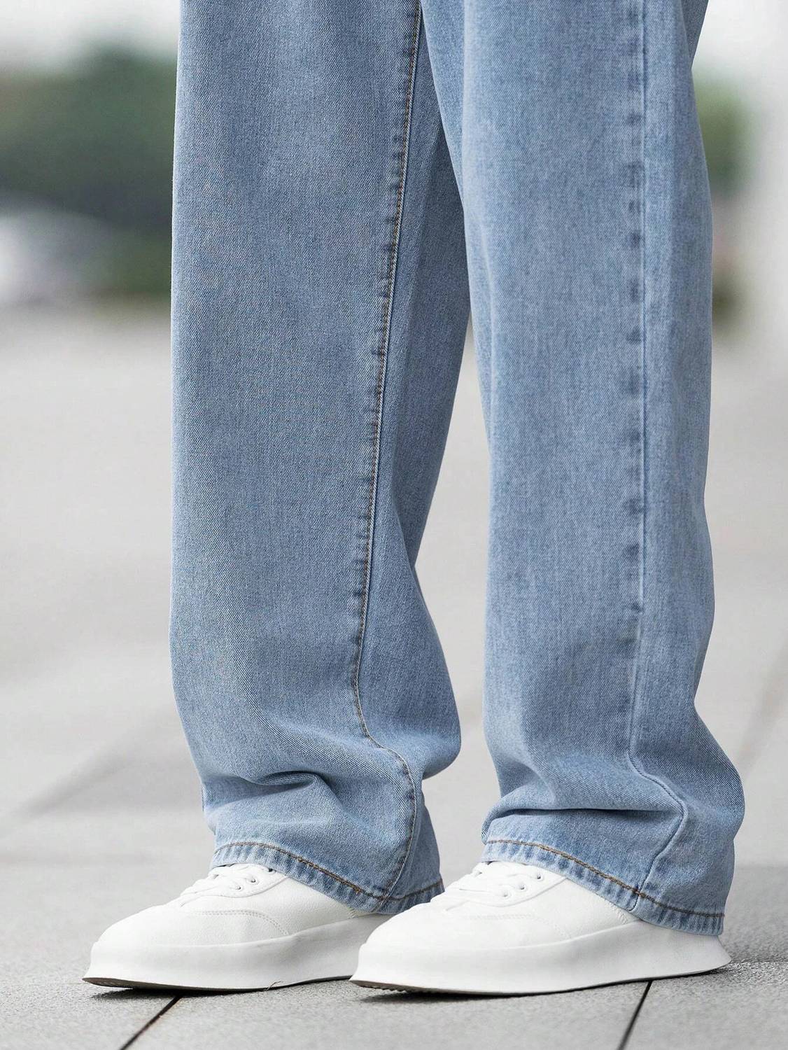 DENIM Light Blue Relaxed Fit Jeans - Image 1