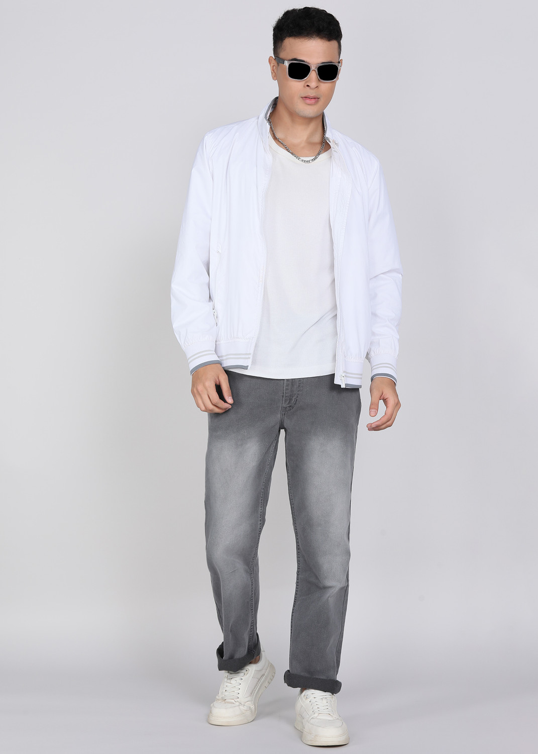 Image of Roadster Regular Men Grey Jeans